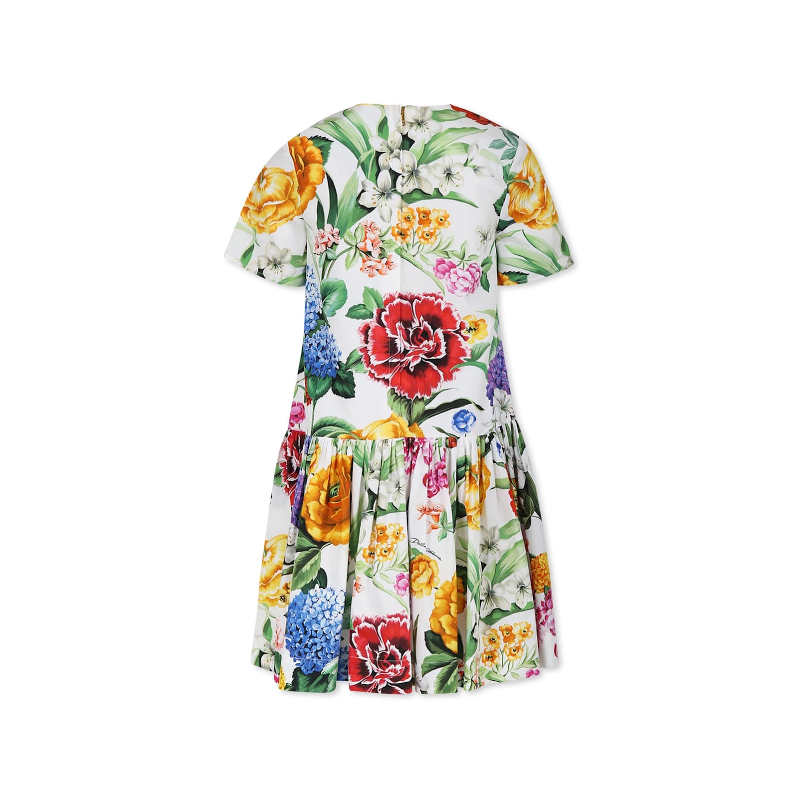 Dolce & Gabbana Floral Pattern Dress In Multicolor