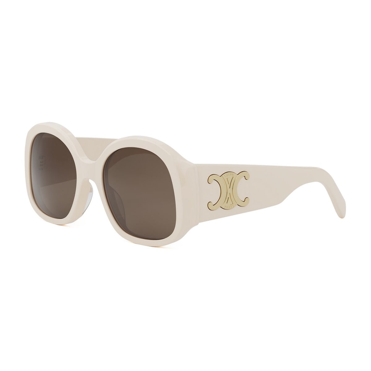 Celine Cl40305u Maxi Triomphe 25e Bianco Sunglasses