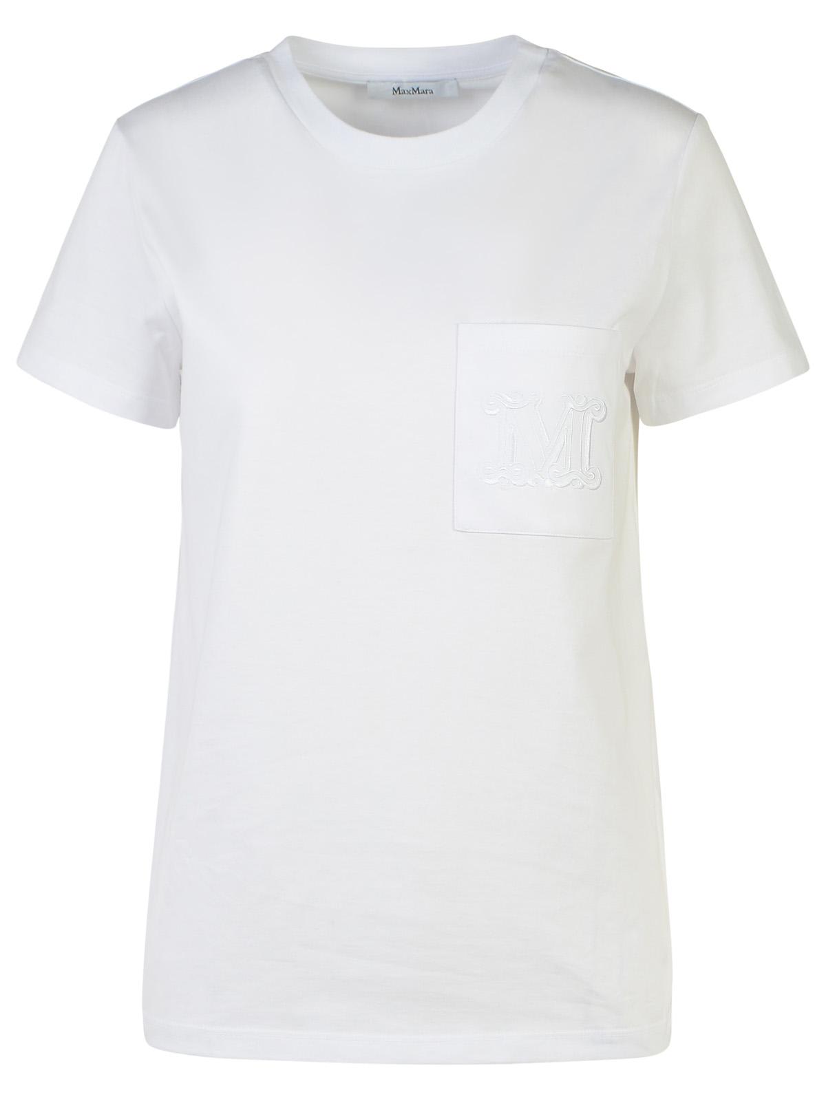 Shop Max Mara Papaia White Cotton T-shirt