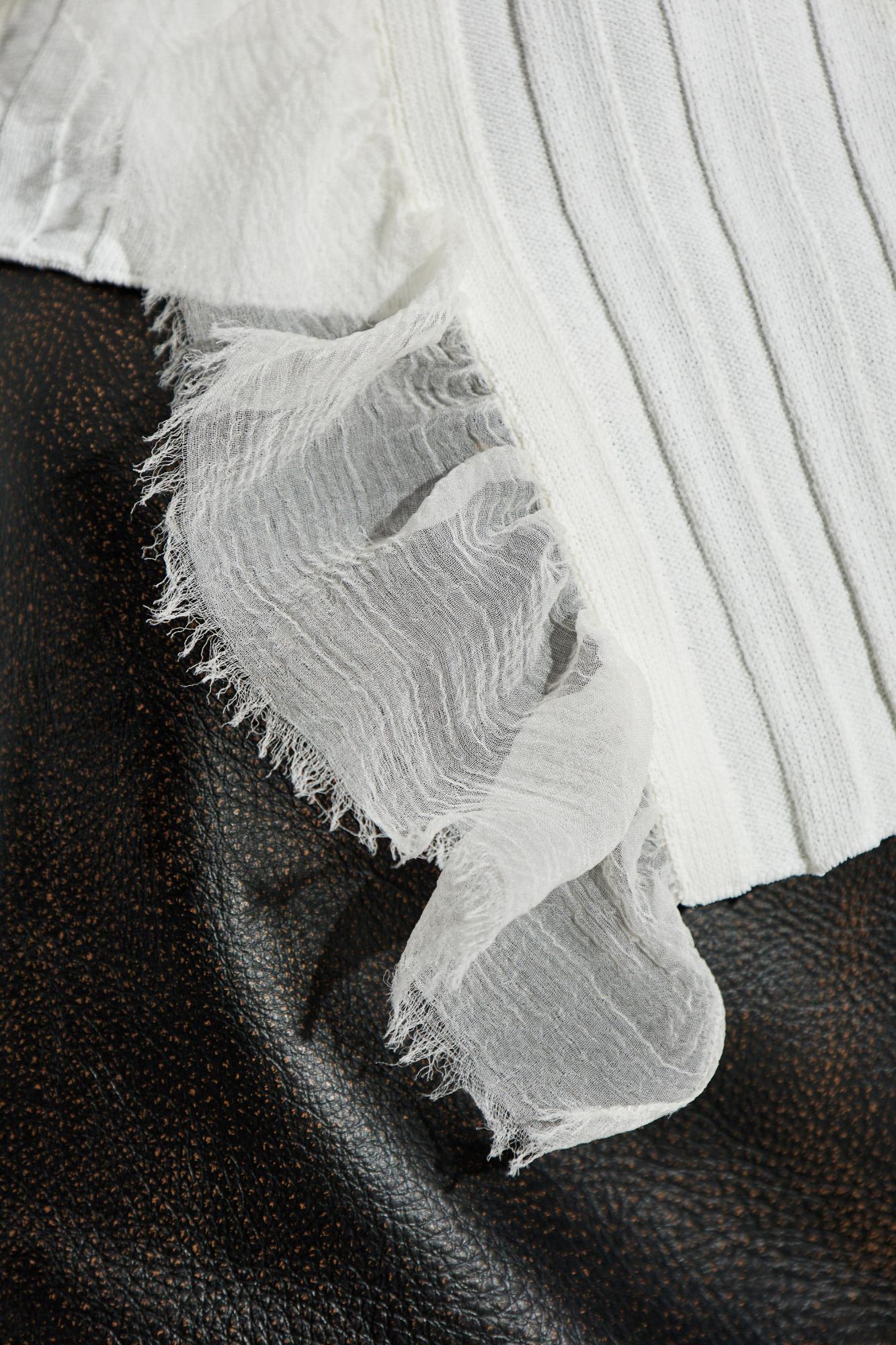 Alexander Mcqueen Ribbed-knit Asymmetric Top