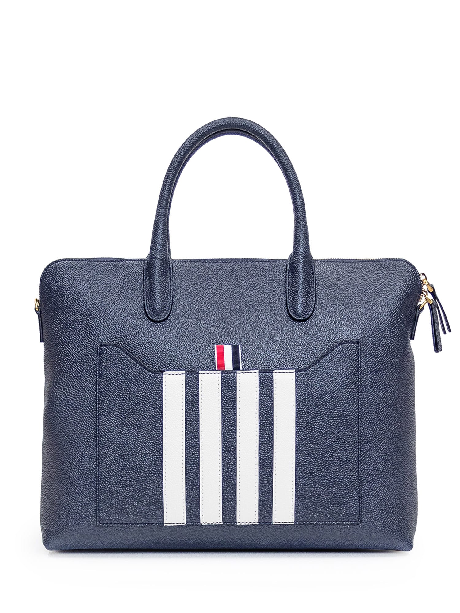 Thom Browne Bag With Logo In Navy