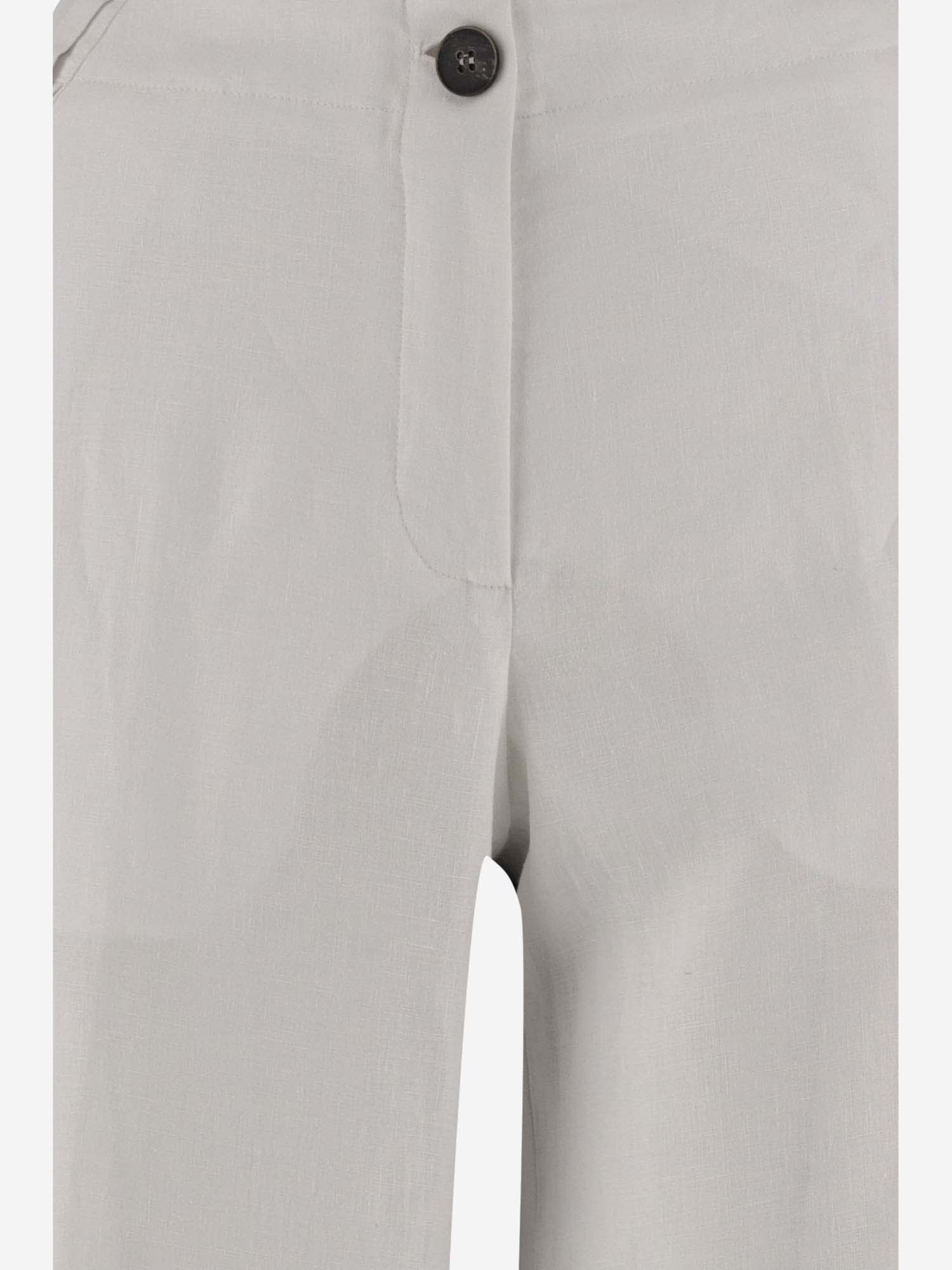Shop Ql2 Linen Pants In White
