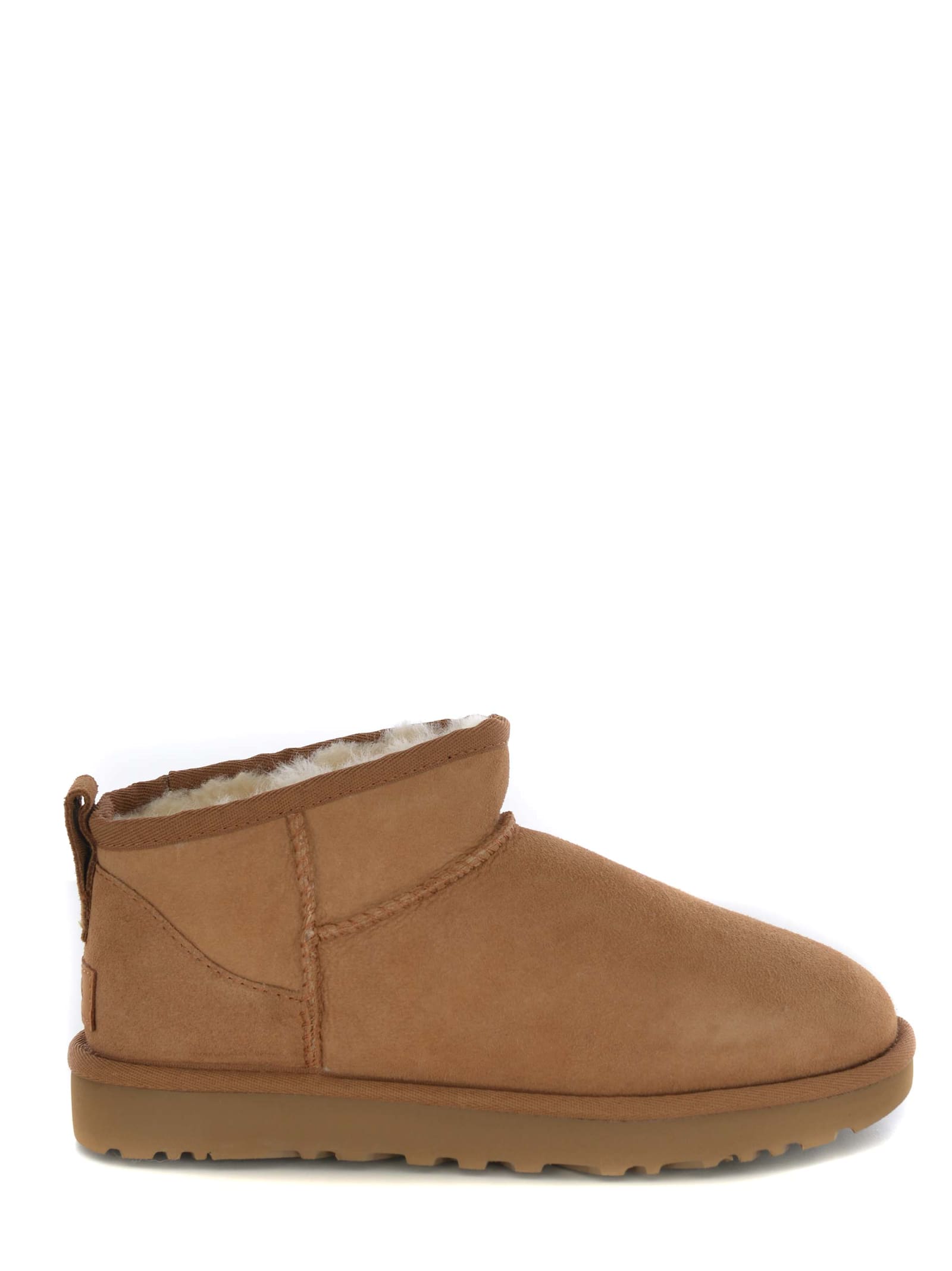 Shop Ugg Stivali  Classic Ultra Mini Made Of Suede In Camel