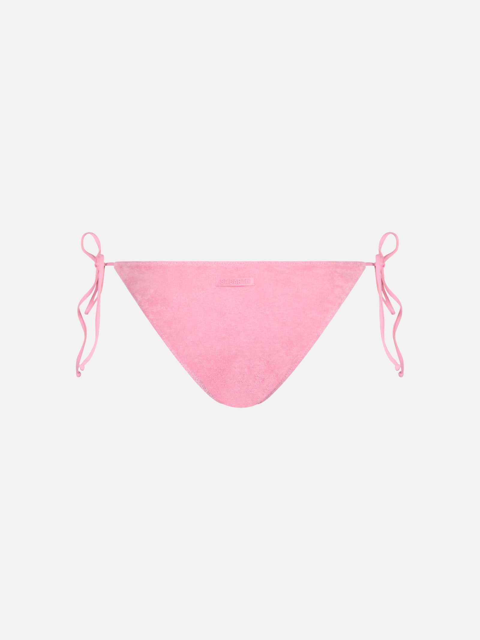 Mc2 Saint Barth Woman Terry Cotton Classic Swim Briefs Virgo In Pink