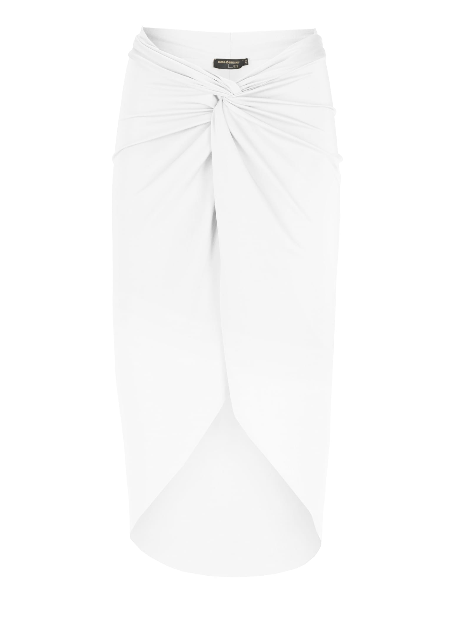 Miss Bikini Satin Skirt In White