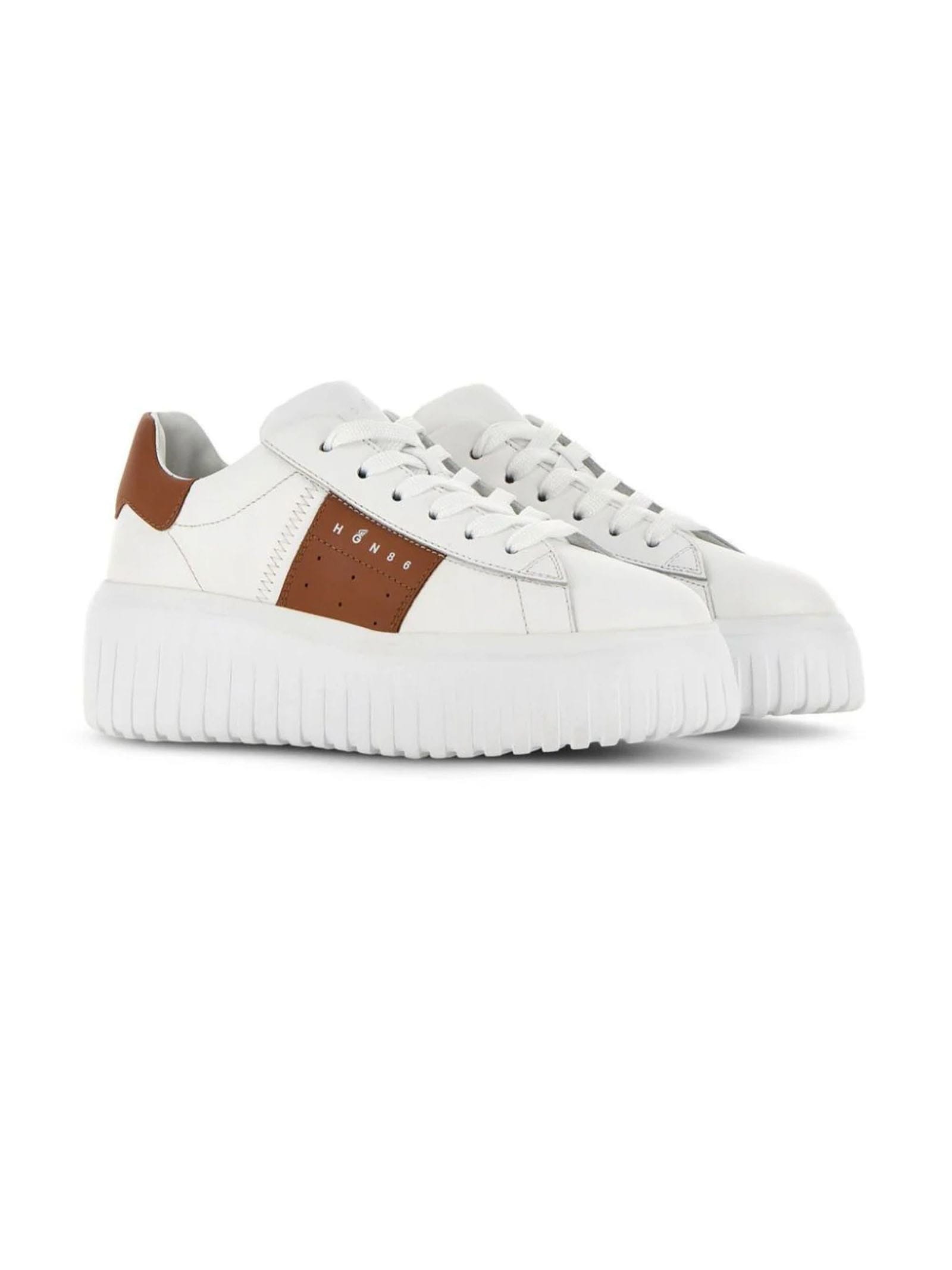 Shop Hogan Sneakers White