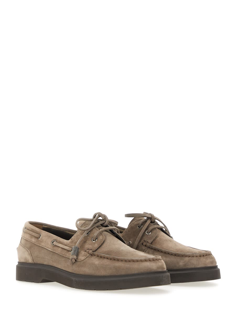 Brunello Cucinelli Women's Penny Sail Loafer In Brown