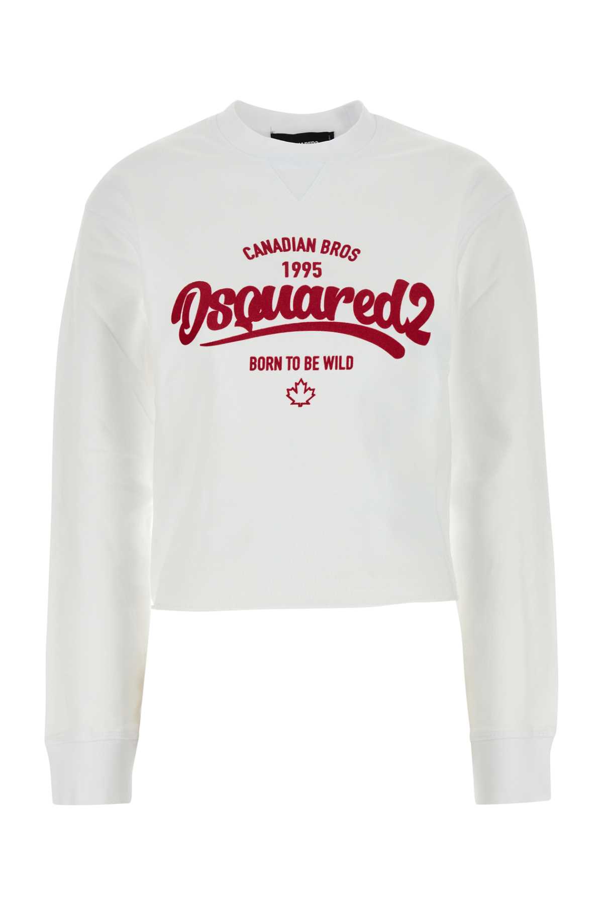 White Cotton Sweatshirt