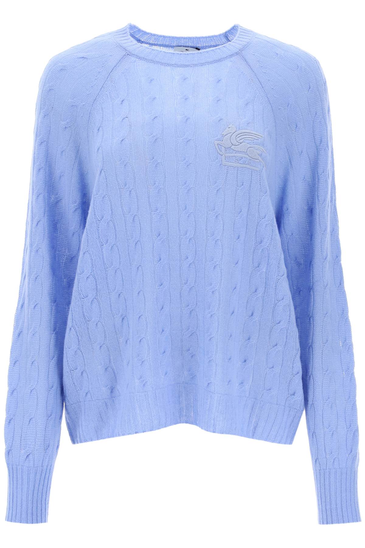 Cashmere Sweater With Pegasus Embroidery
