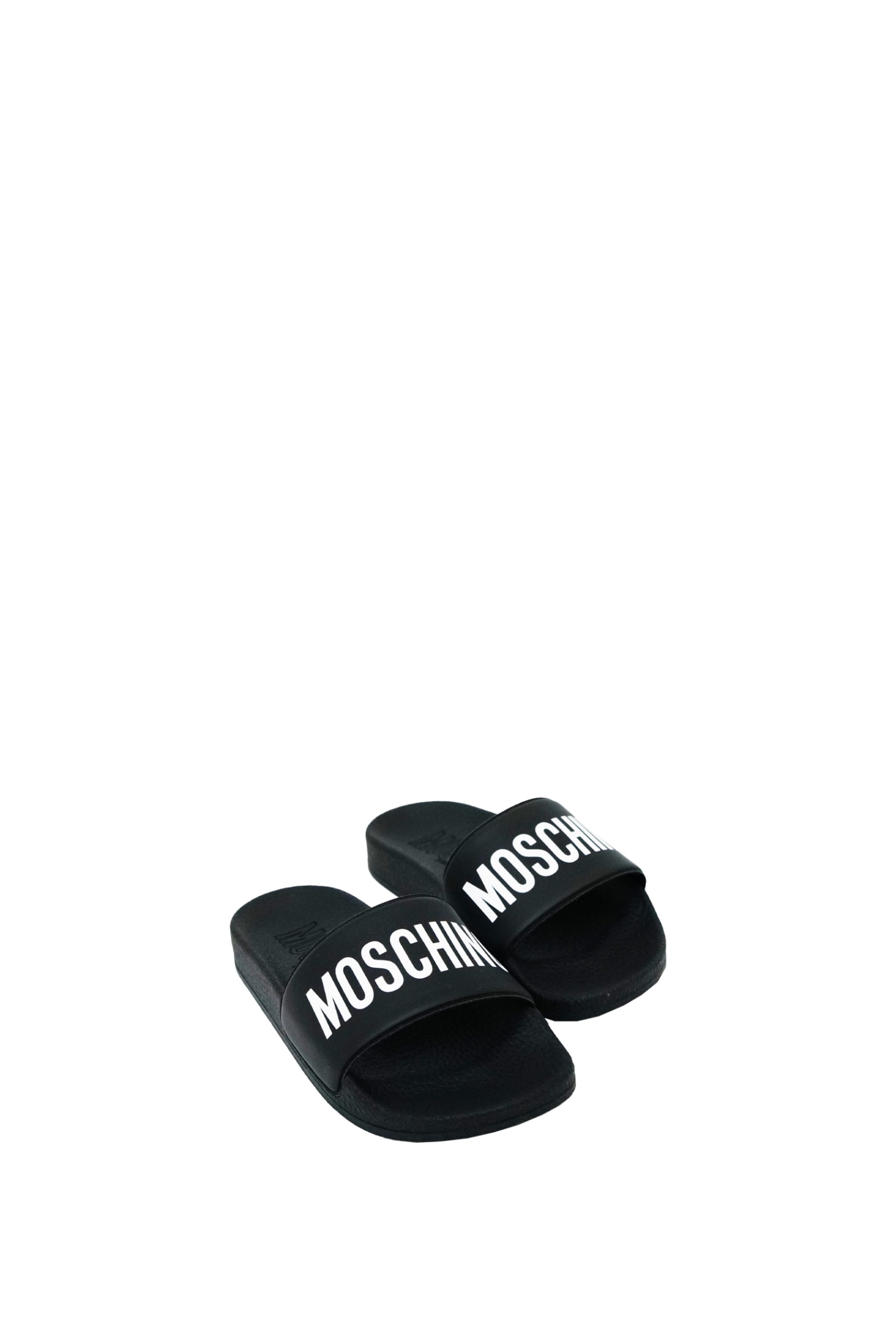 Shop Moschino Slippers In Back