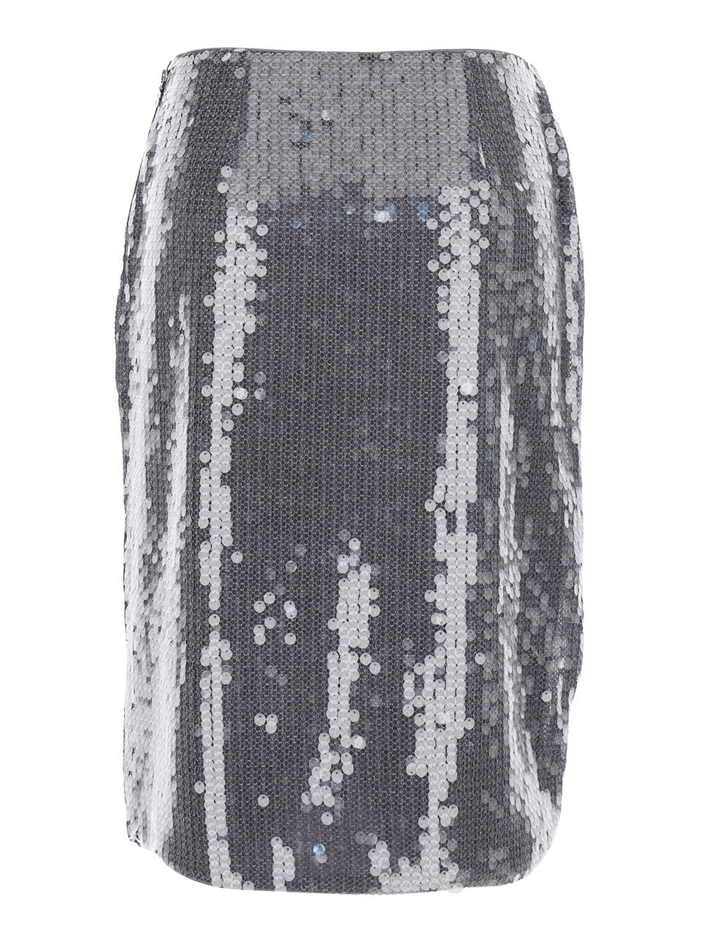 Rotate Birger Christensen Net Sequin Midi Skirt In Gray