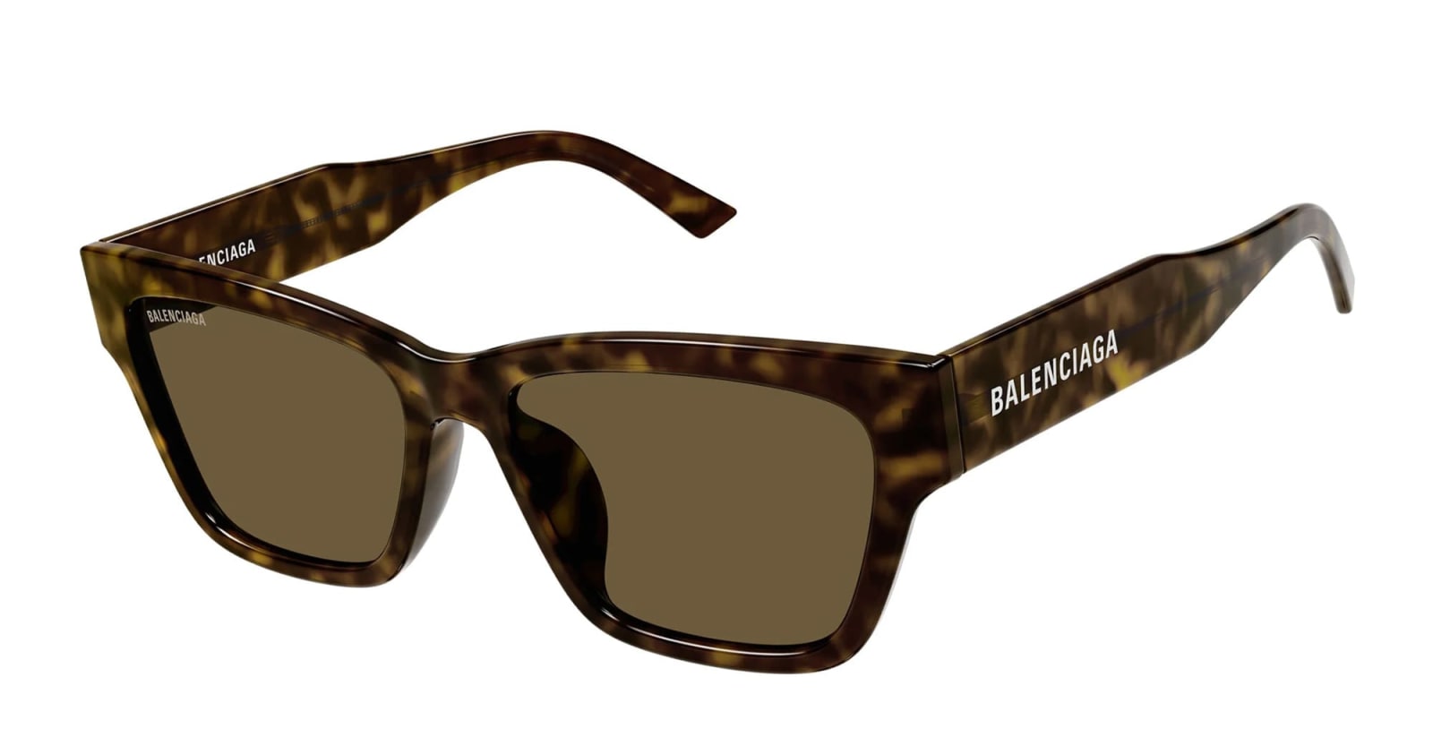 Shop Balenciaga Bb0307sa-002 - Tortoise Sunglasses