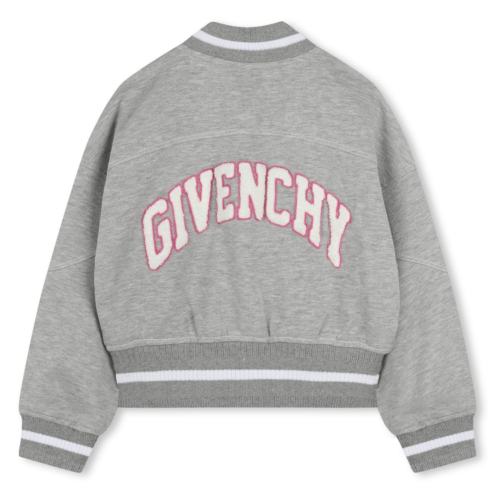 Shop Givenchy Bomber Con Applicazione In Gray