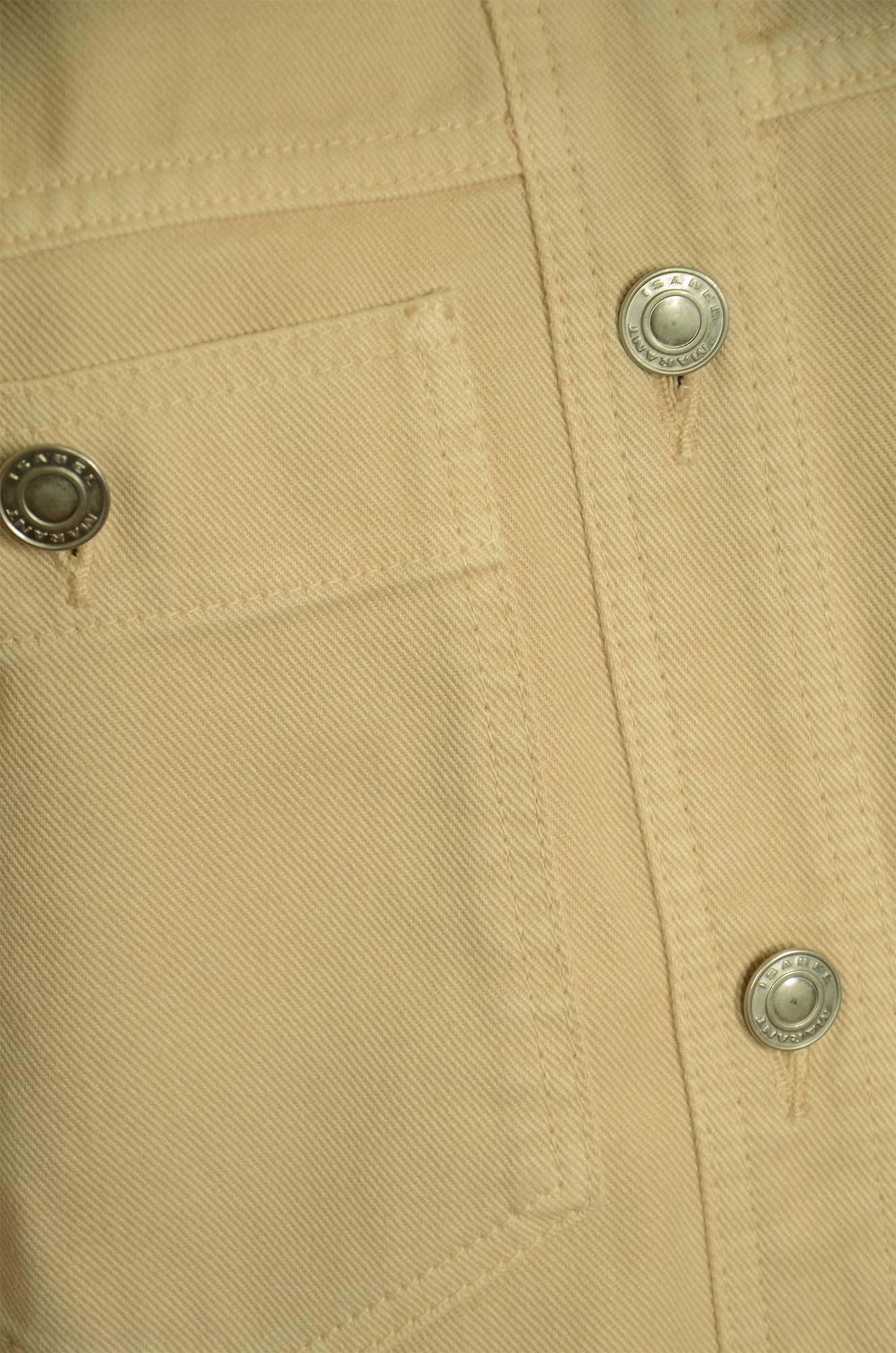 Shop Isabel Marant Cargo Buttoned Jacket In Ecru