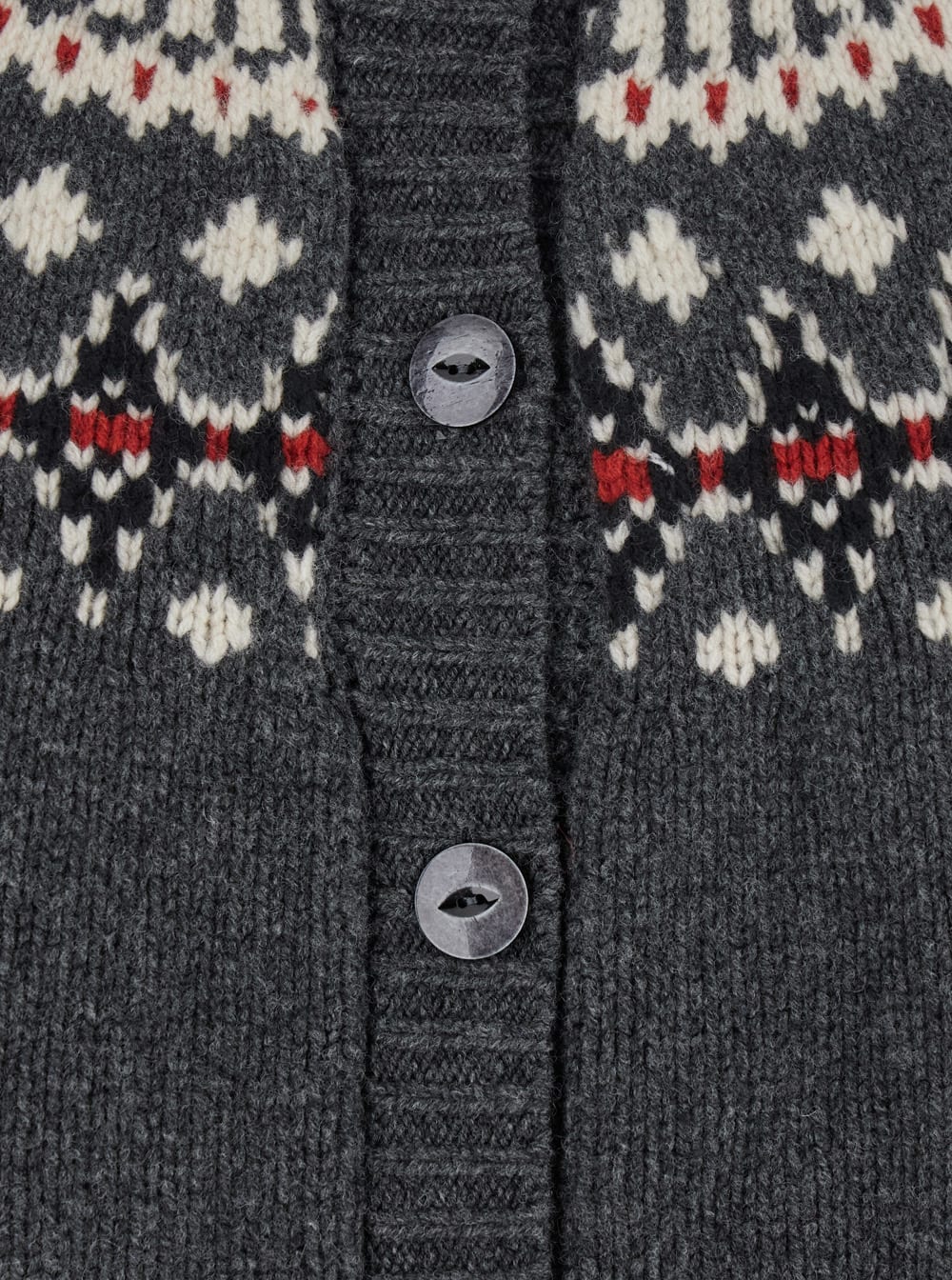 Alanui Sweet Winter Multicolor Cardigan With Spread Collar And Geometric Motif In Wool Woman In Multi