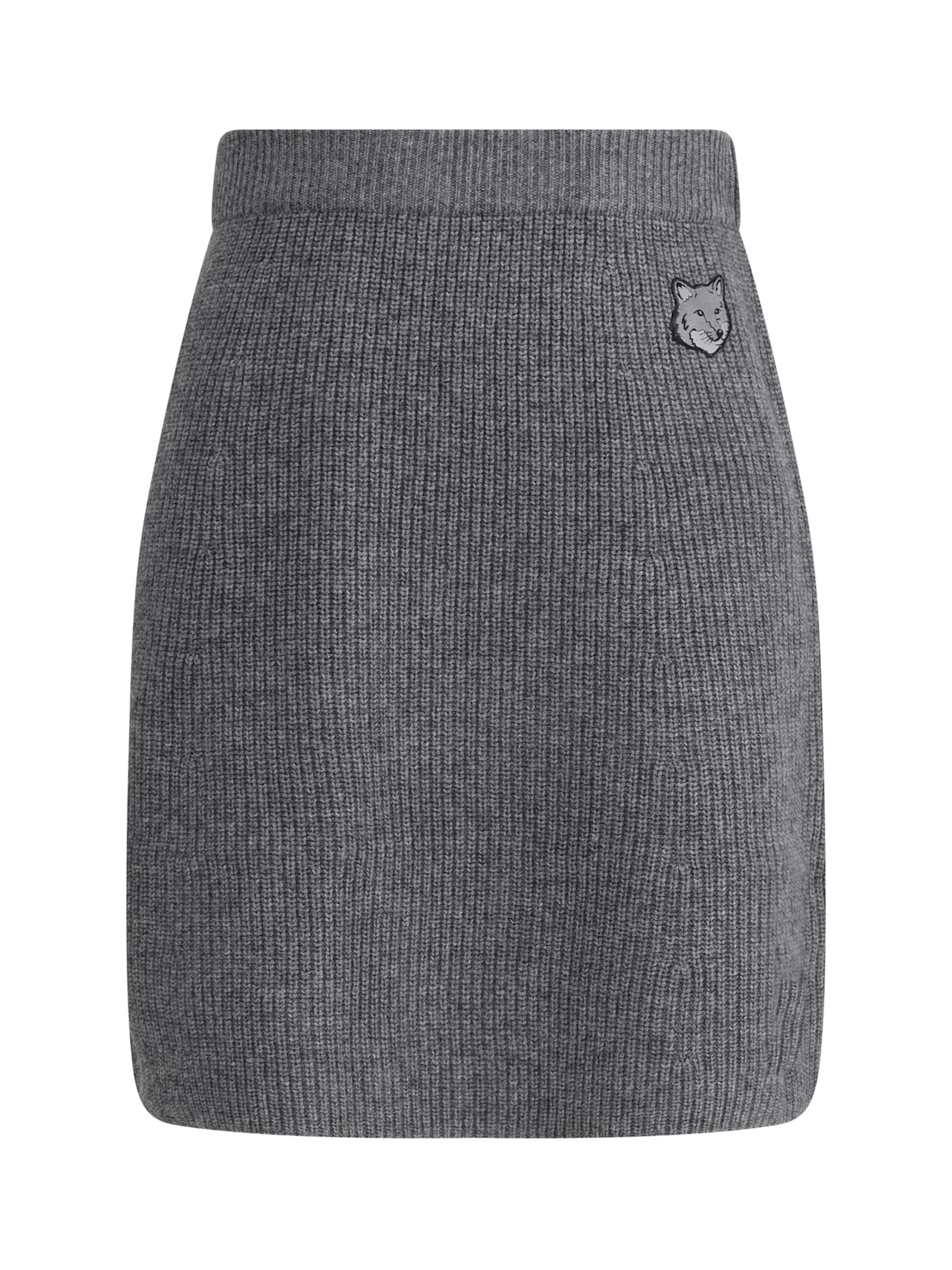 Maison Kitsuné Mini Skirt In Gray