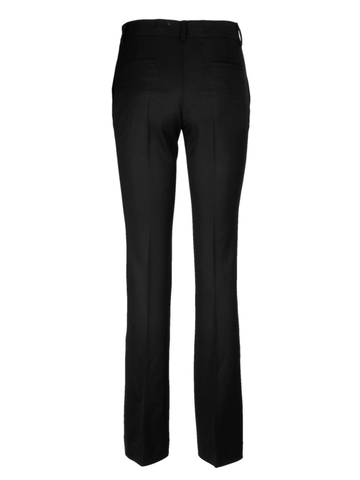 Shop P.a.r.o.s.h Straight Leg Tailored Trousers In Black