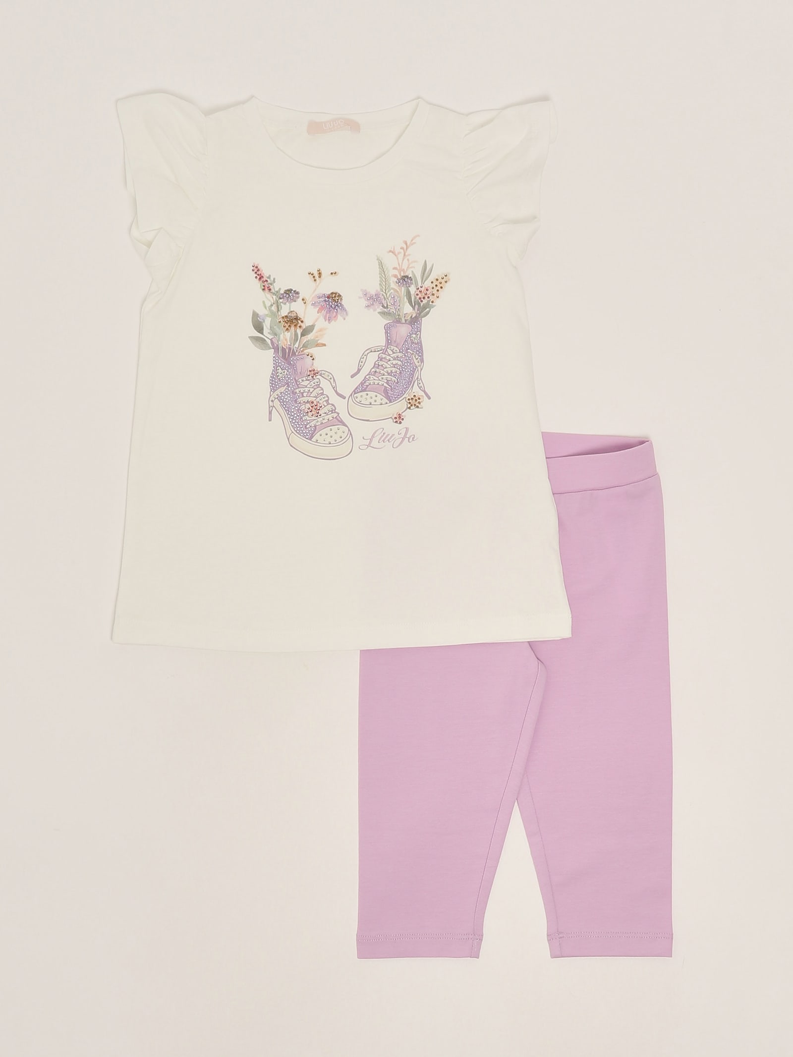Liu •jo T-shirt + Leggings Suit In Animal Print