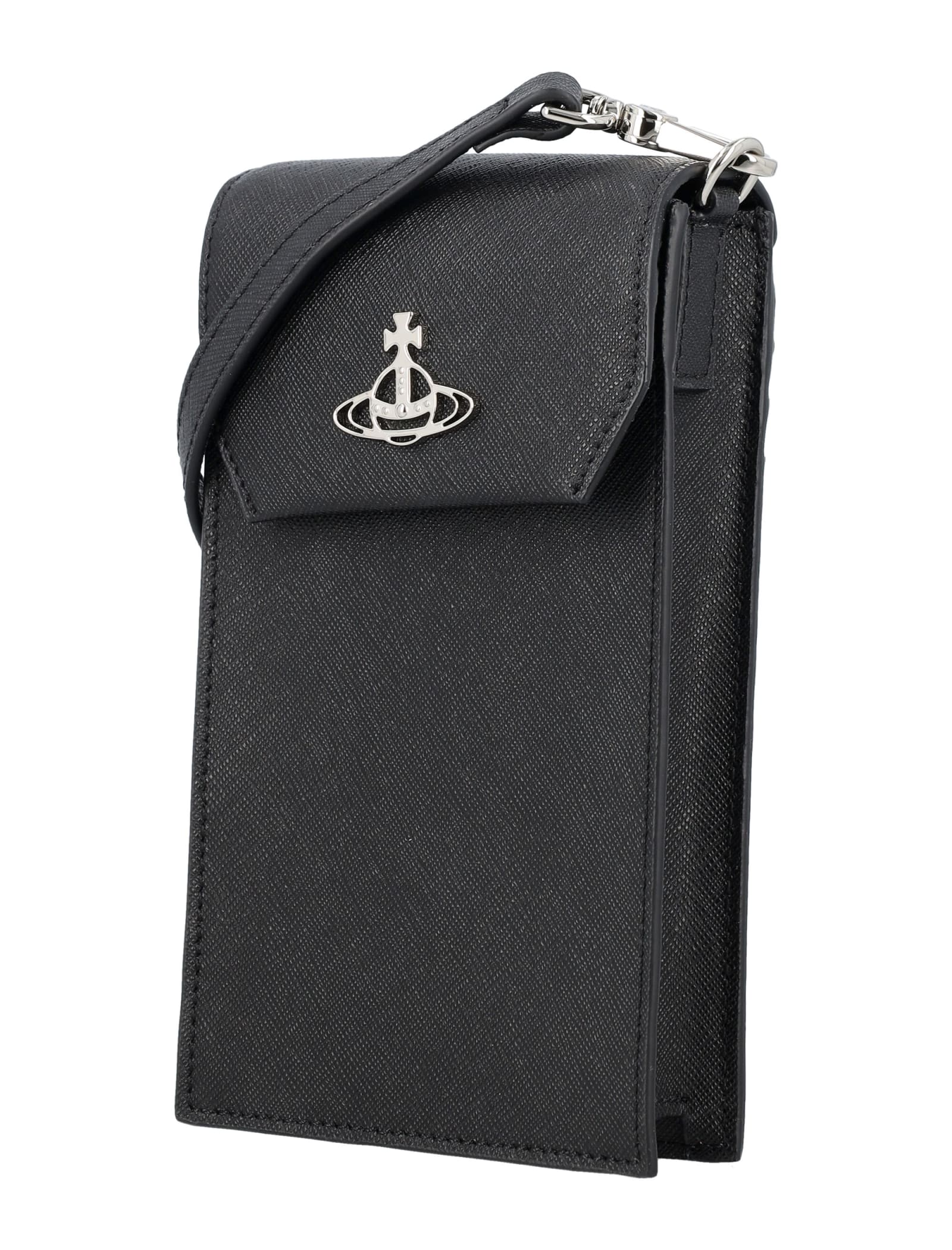 Shop Vivienne Westwood Phone Bag In Black