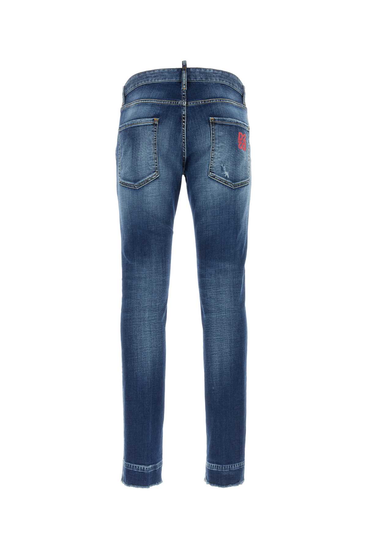 Shop Dsquared2 Stretch Denim Cool Guy Jeans In Navyblue