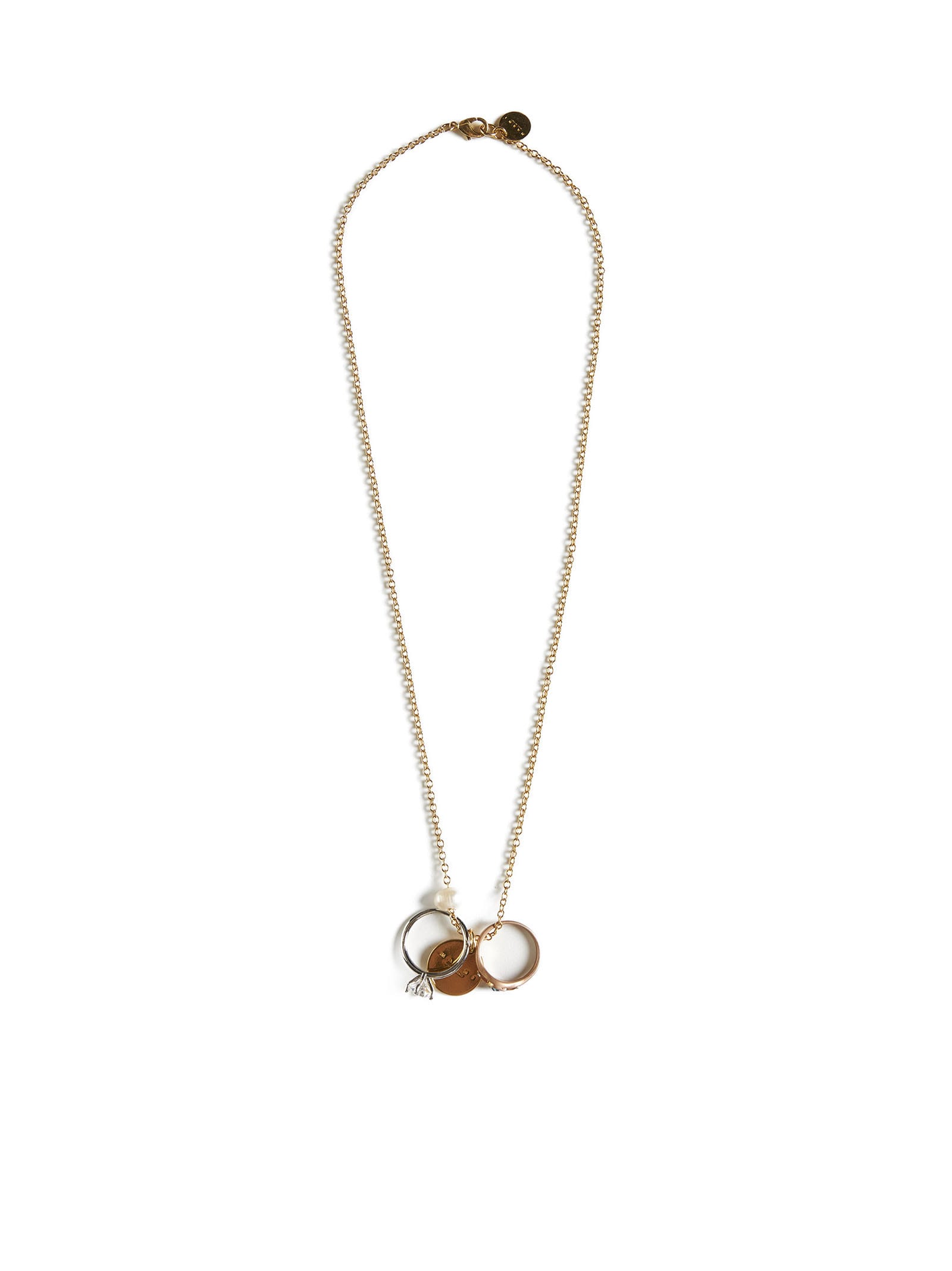 Shop Marni Necklace In Deep Gold