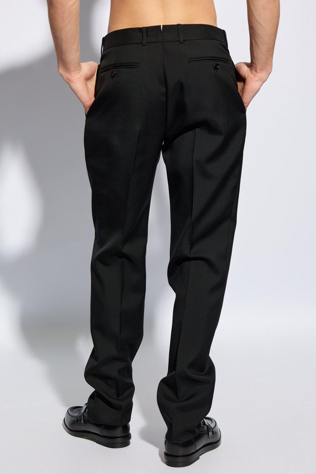 Shop Alexander Mcqueen Evening Trousers In Black