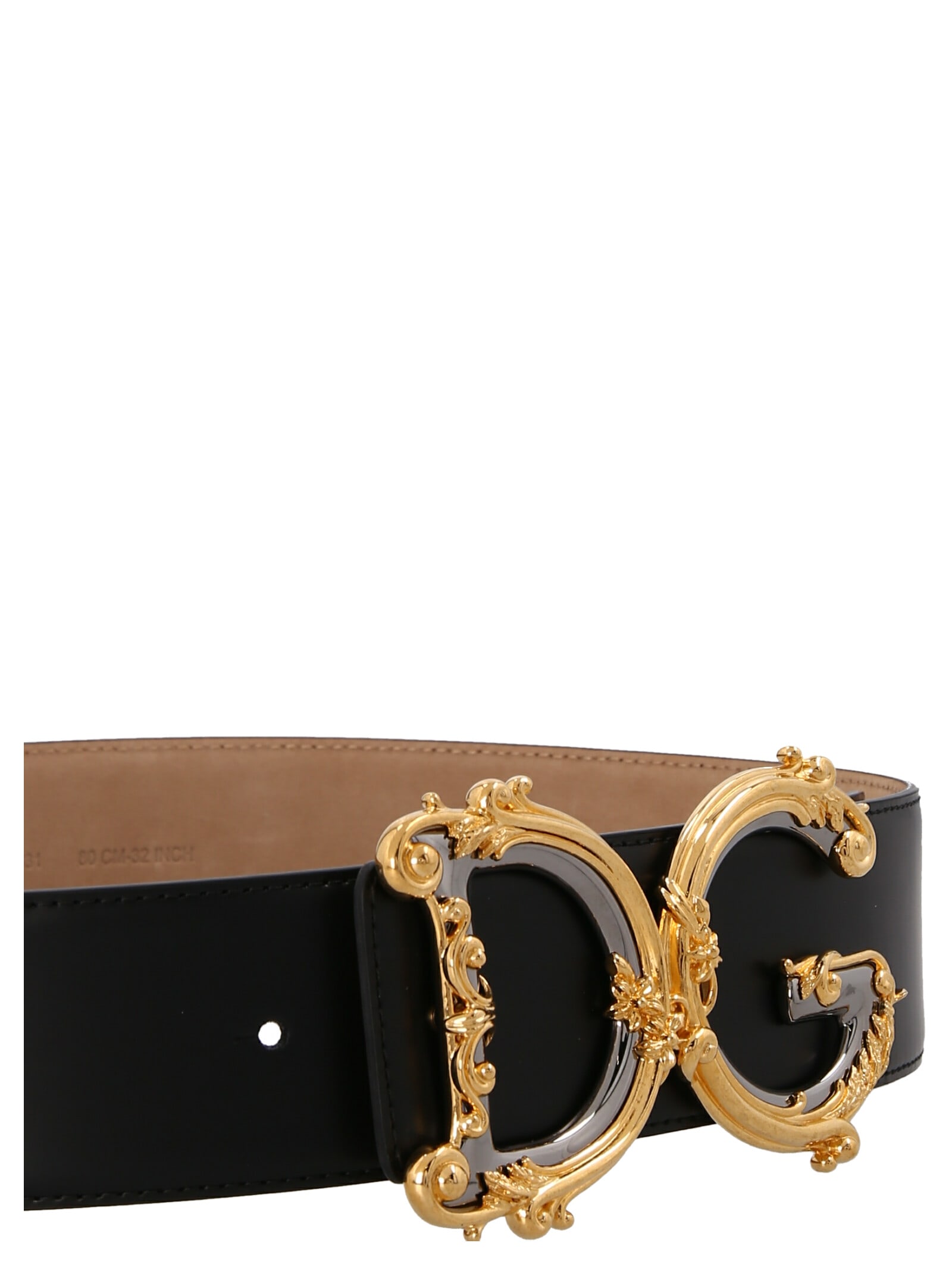 Dolce & Gabbana Dg Barocco Belt In Black