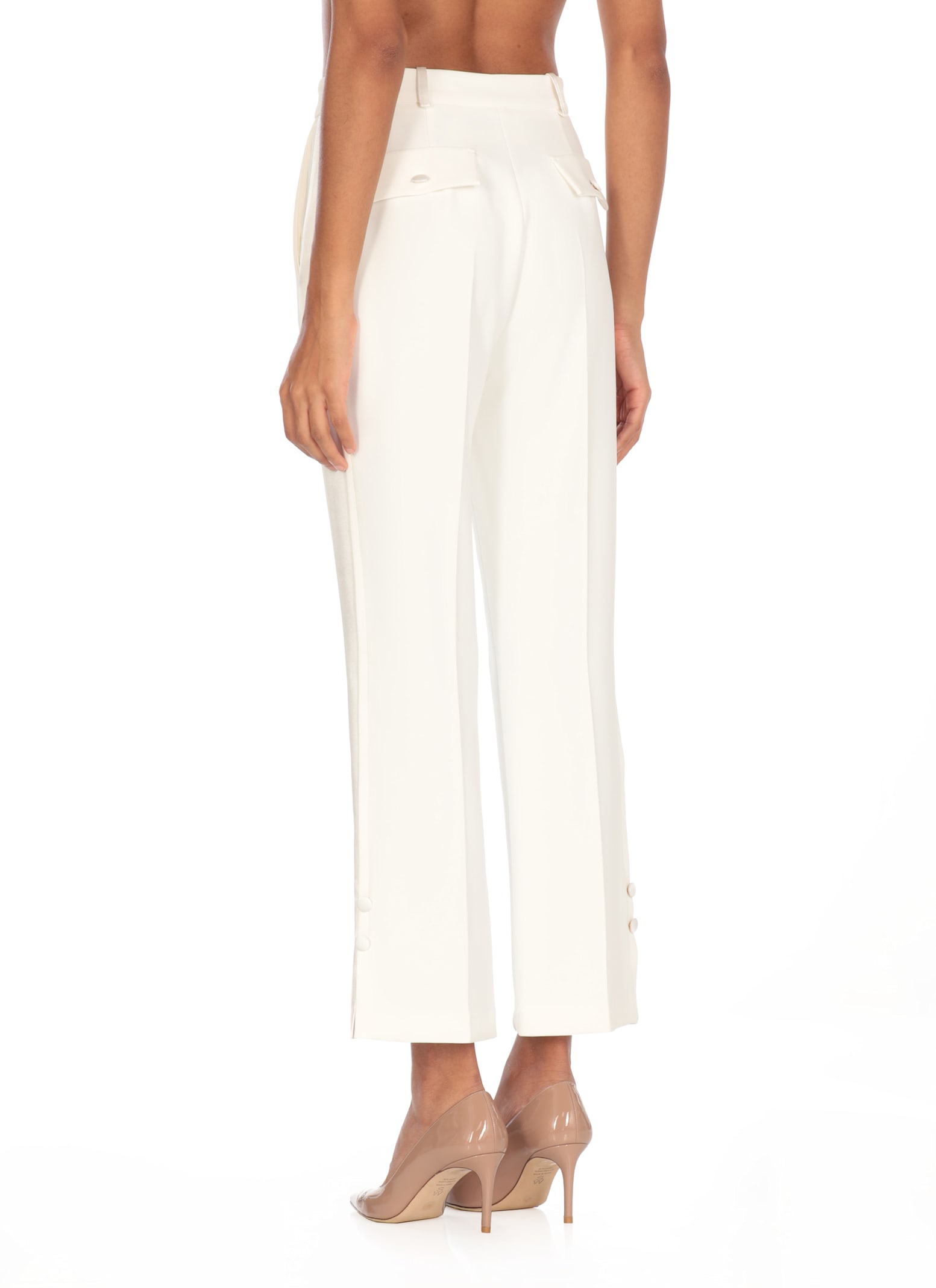 Elisabetta Franchi Pantalone In Ivory