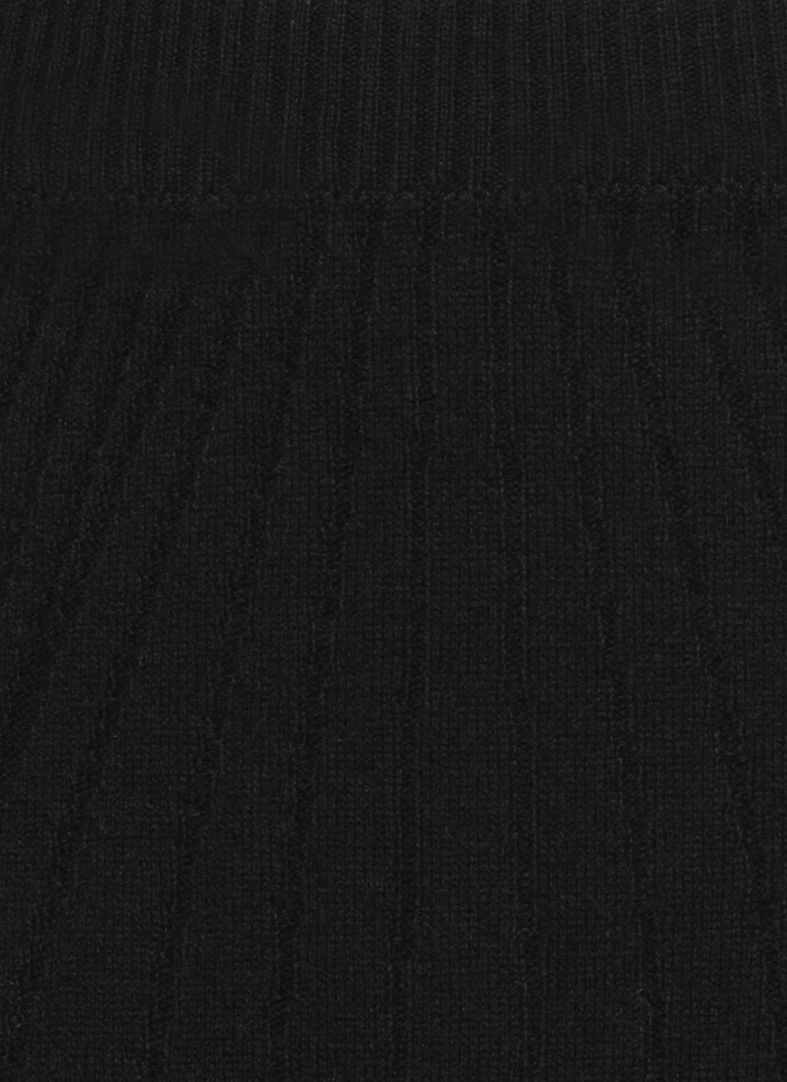 D Exterior Cashmere And Wool Skirt In Black