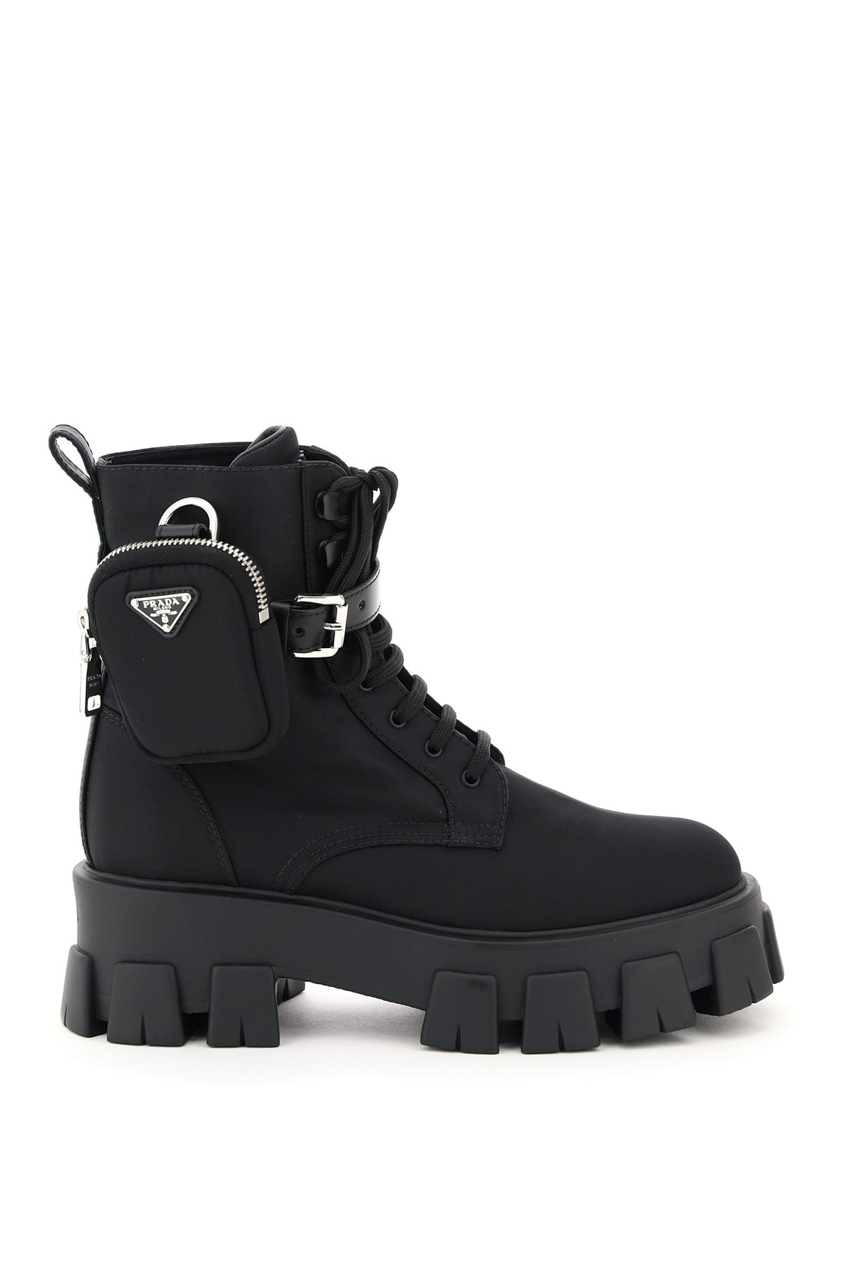 PRADA MONOLITH BOOTS WITH POUCH,11776979