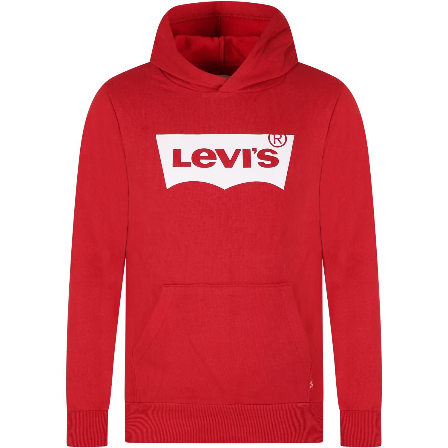 Shop Levi's Red Sweatshirt For Kids With Logo