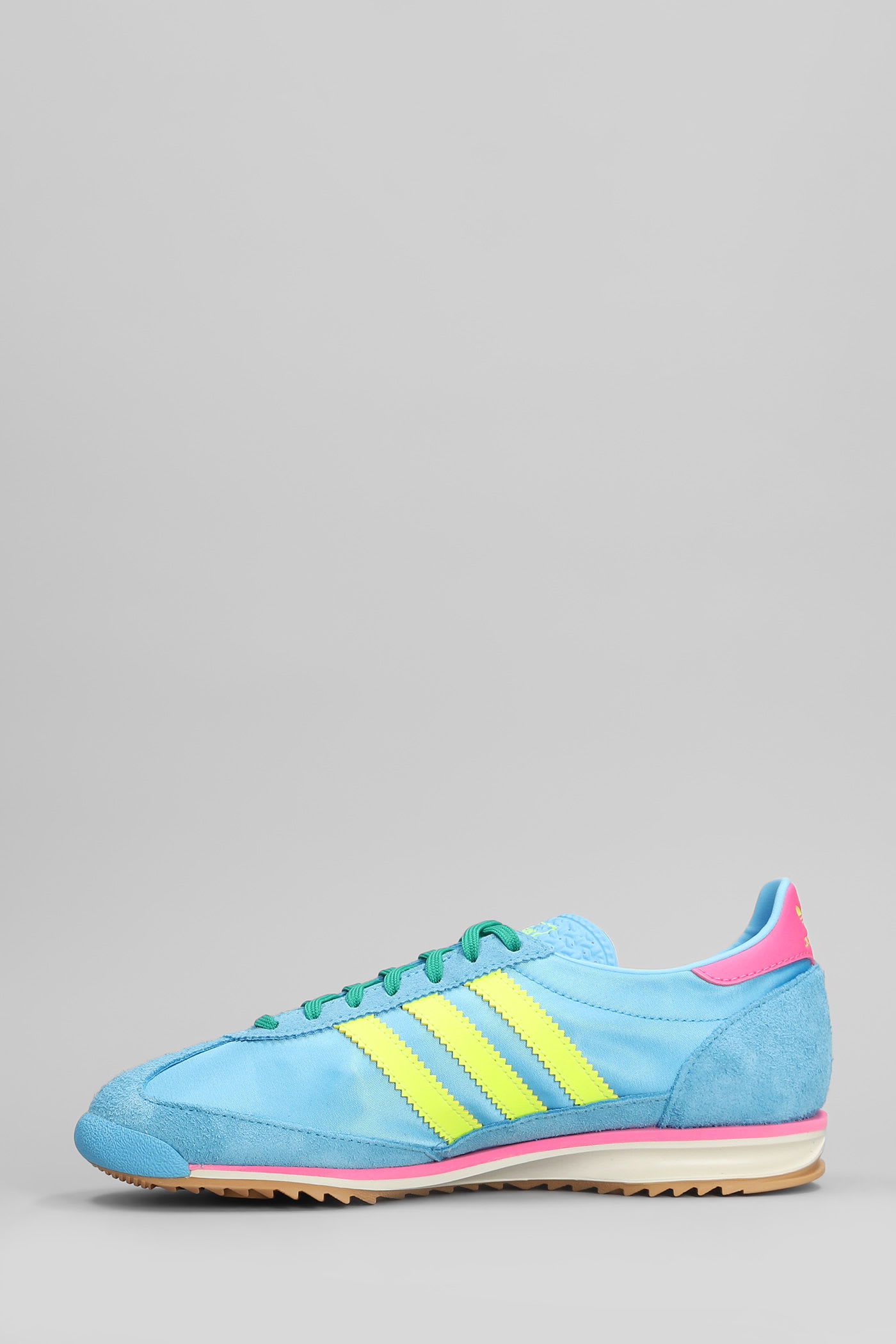 Adidas Originals Sl 72 Og Sneakers In Cyan Suede And Fabric In Blue