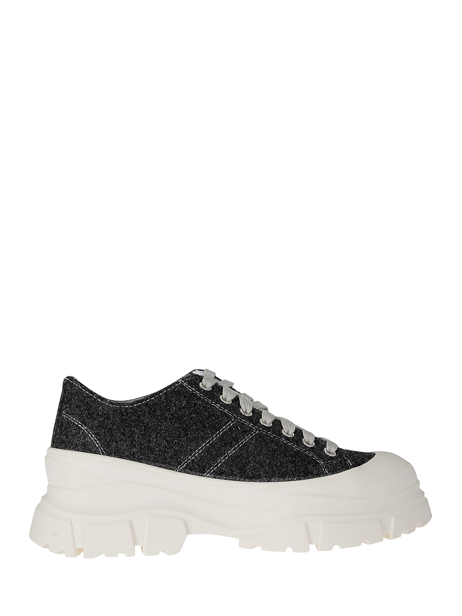 Sneakers + Side Stitching + Chunky Outsole