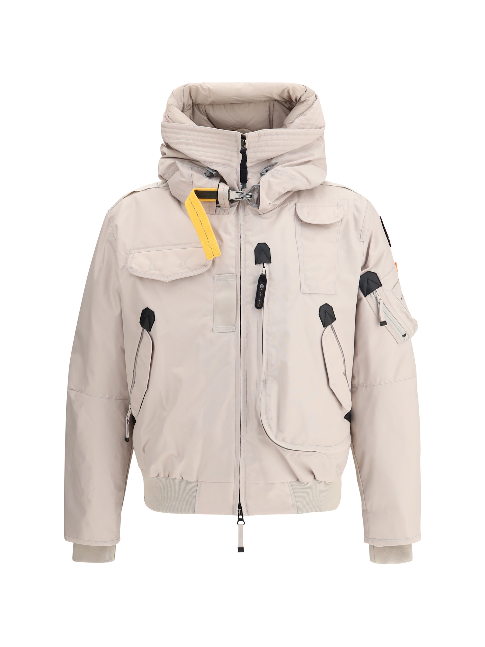 Parajumpers Shearling-collar Hooded Bomber Jacket In Neutral