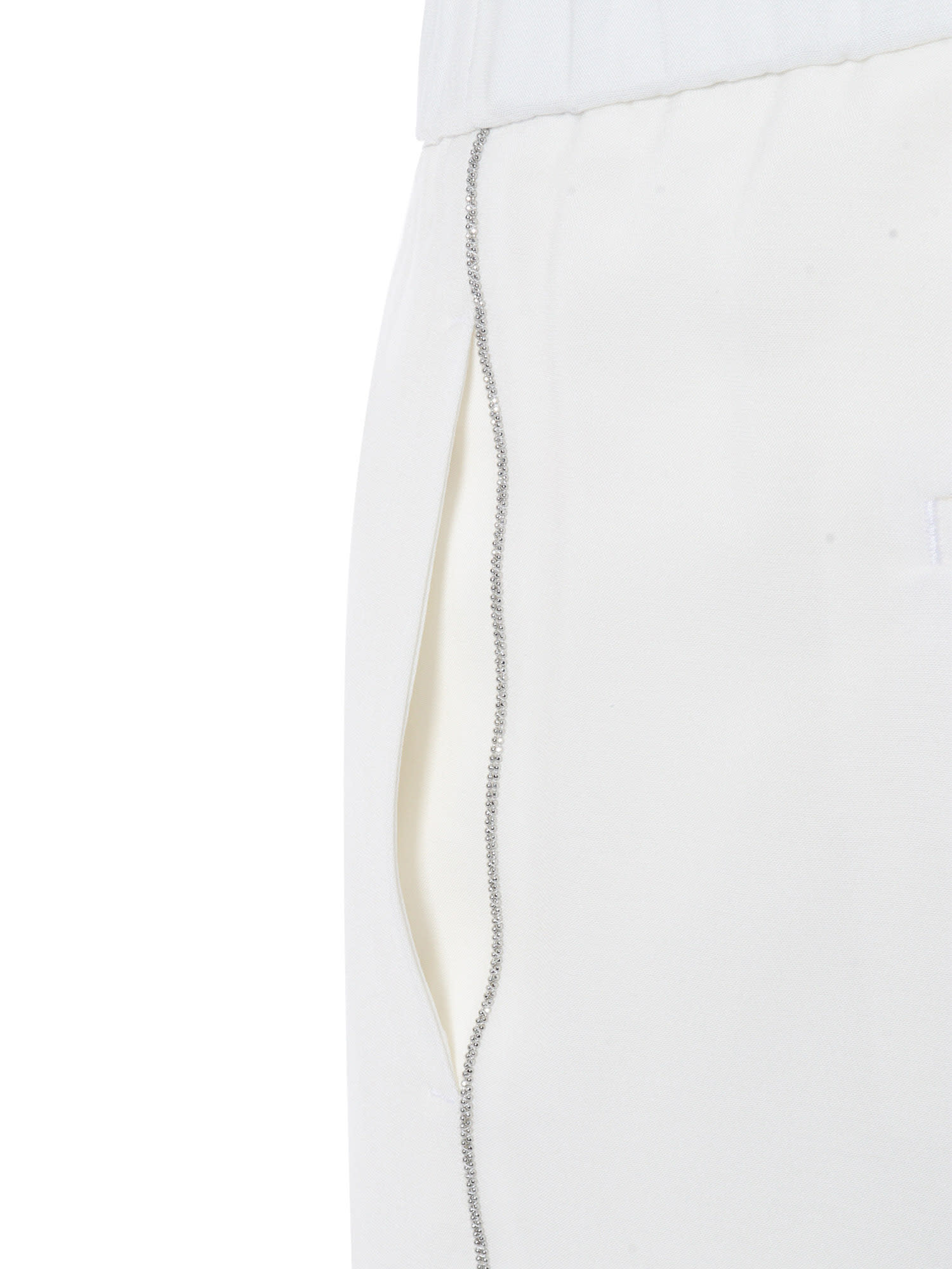 Shop Peserico Woman Trousers In White