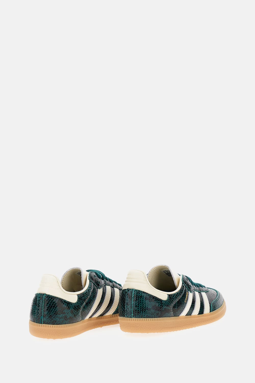 Adidas Originals Samba Og Sneakers Green With Snake Print In Animal Print