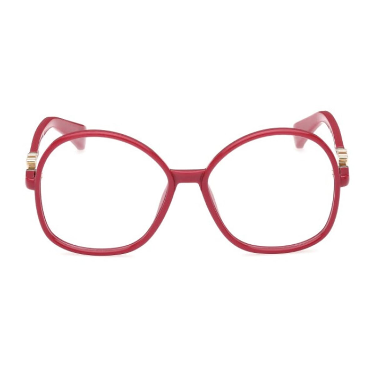 Shop Max Mara Mm5100 075 Glasses In Rosso