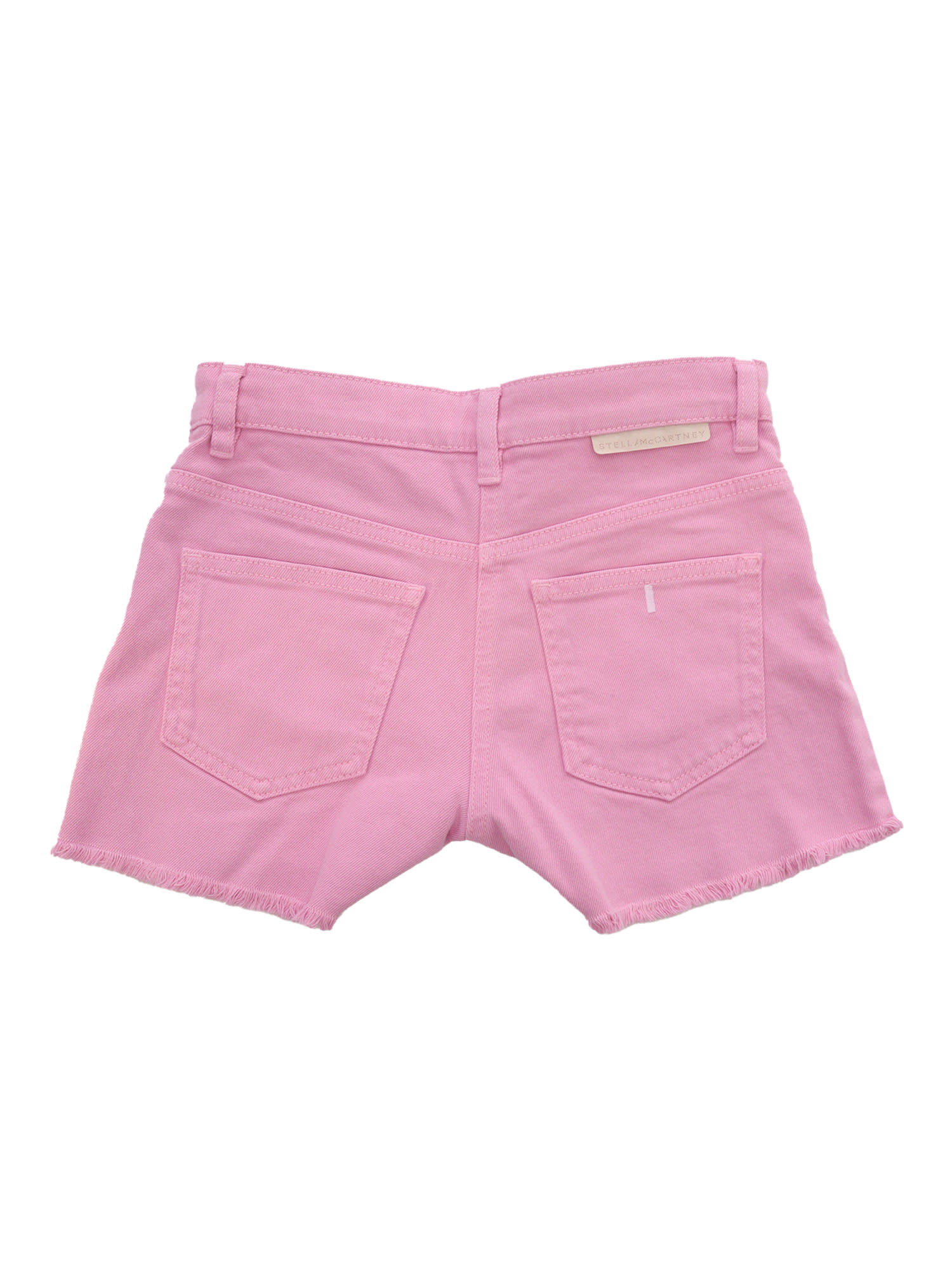 Shop Stella Mccartney Pink Denim Shorts
