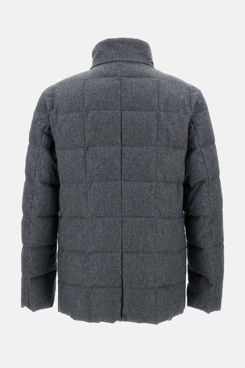 Fay Long-sleeved Cotton Jacket In Gray