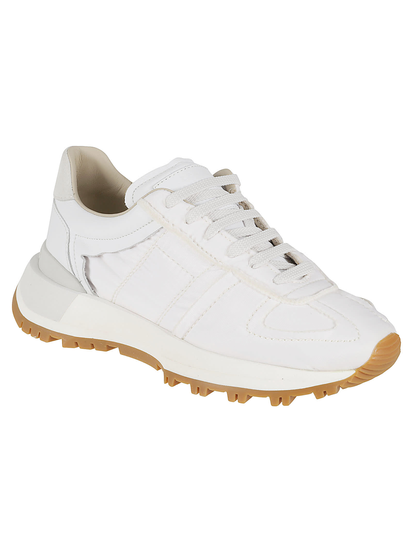 Maison Margiela Laced Low Sneakers In White
