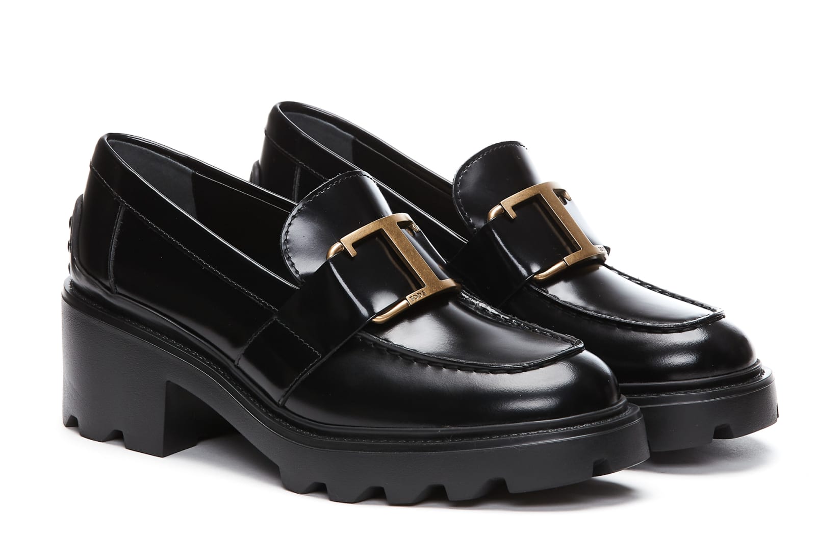 Shop Tod's Loafers In Black