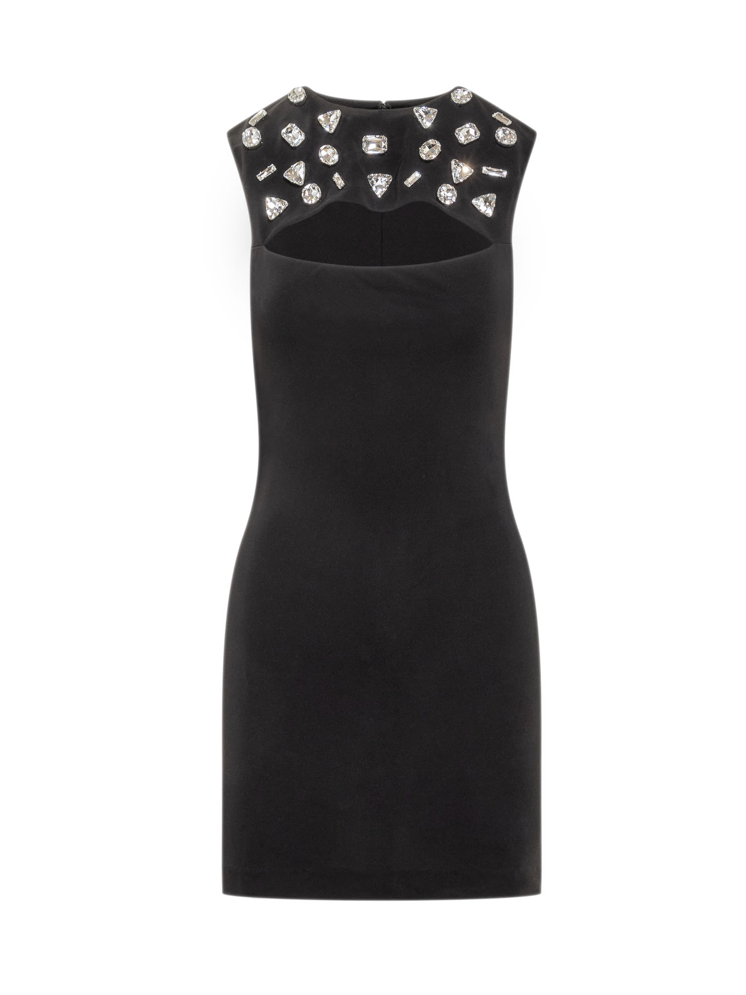 Shop Dsquared2 Cout Out Mini Dress In Nero
