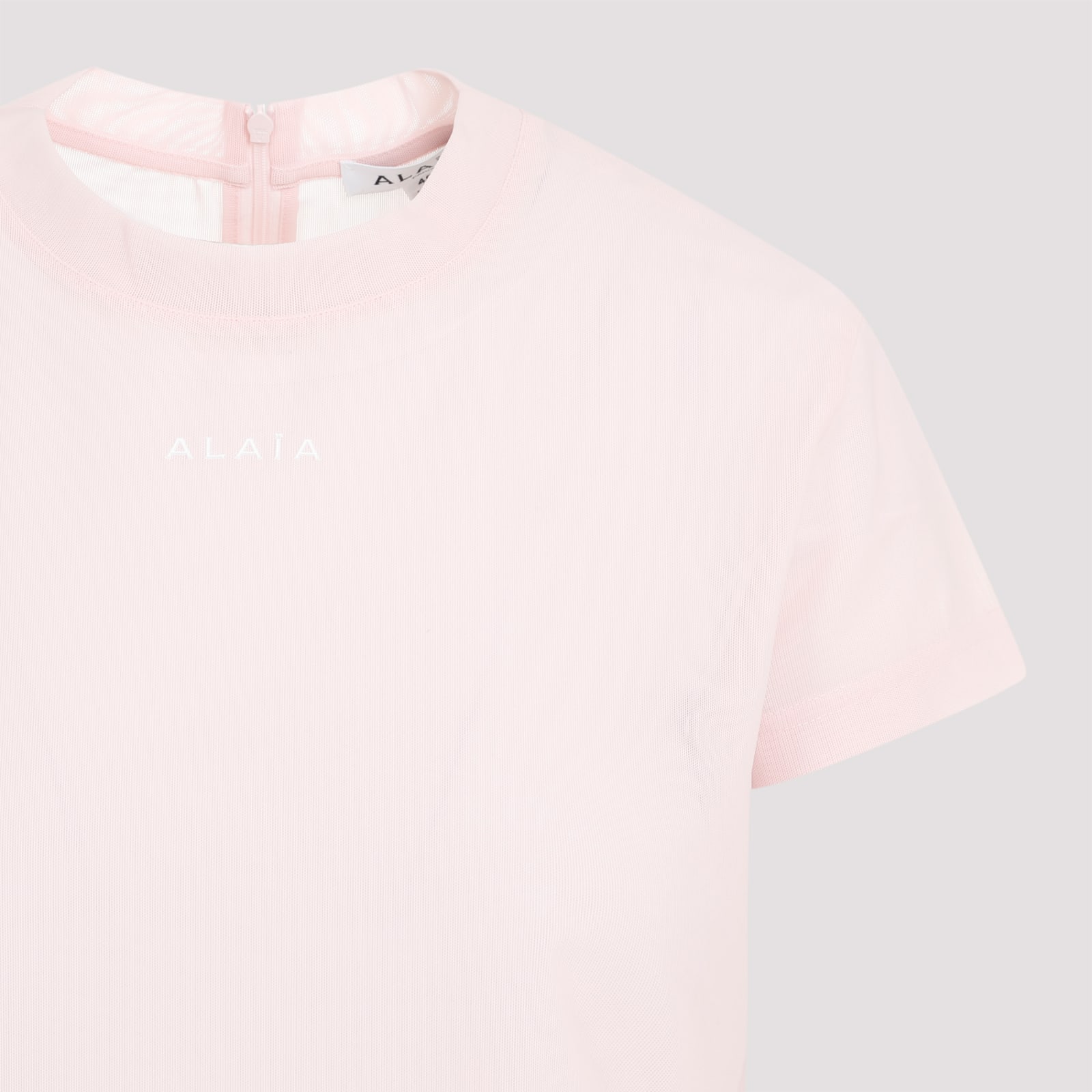 Shop Alaïa Alaia T-shirt In Rose Clair