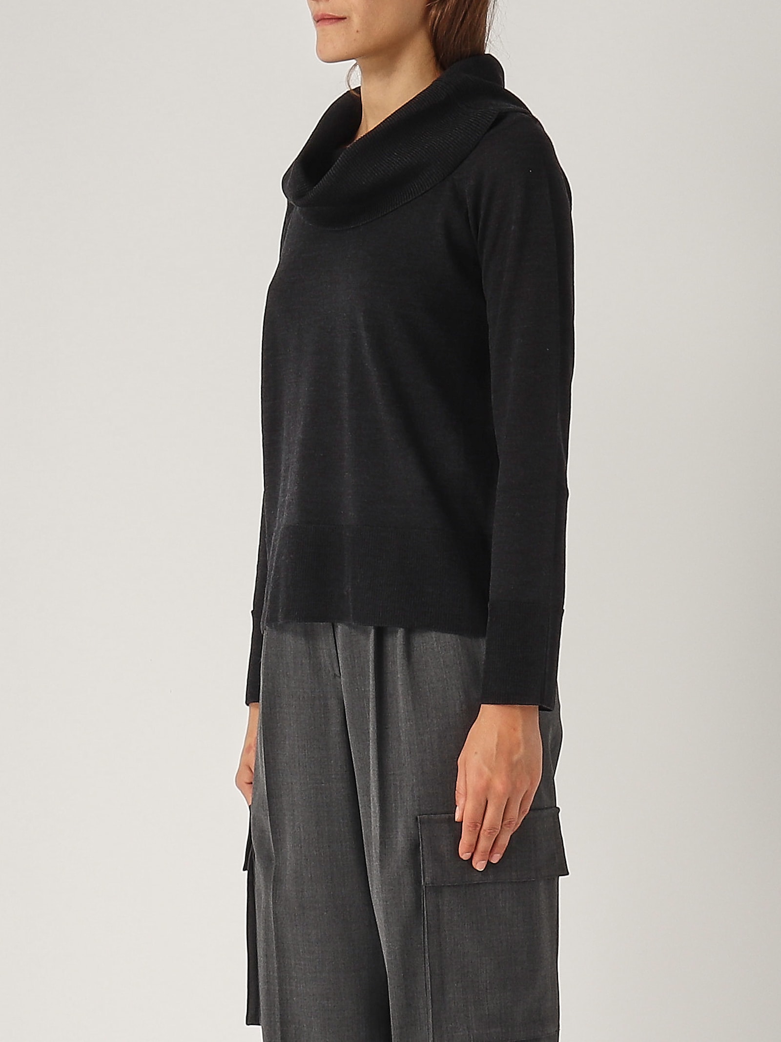 Shop Max Mara Rivetto Sweater In Antracite