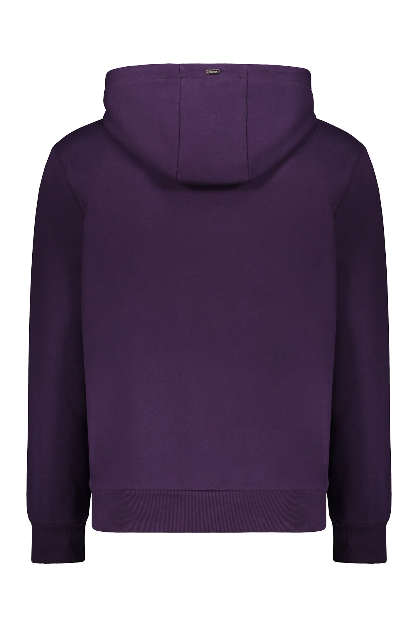 Herno Star-embroidered Hoodie In Purple