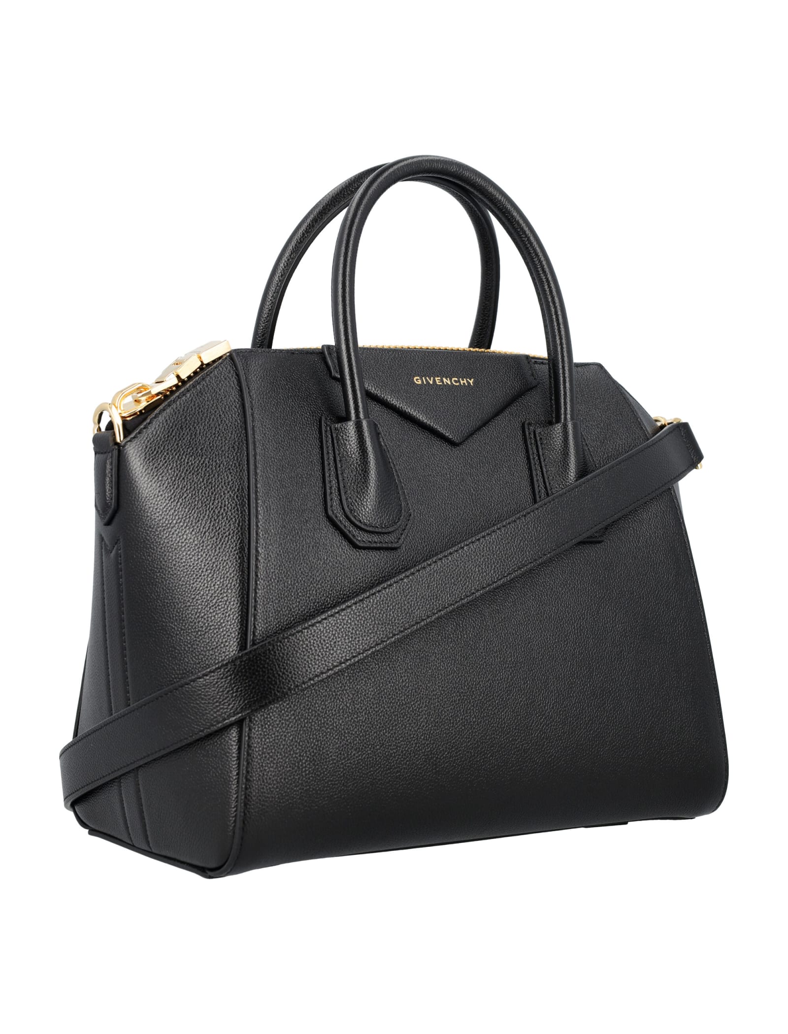 Shop Givenchy Antigona Small Bag In Black