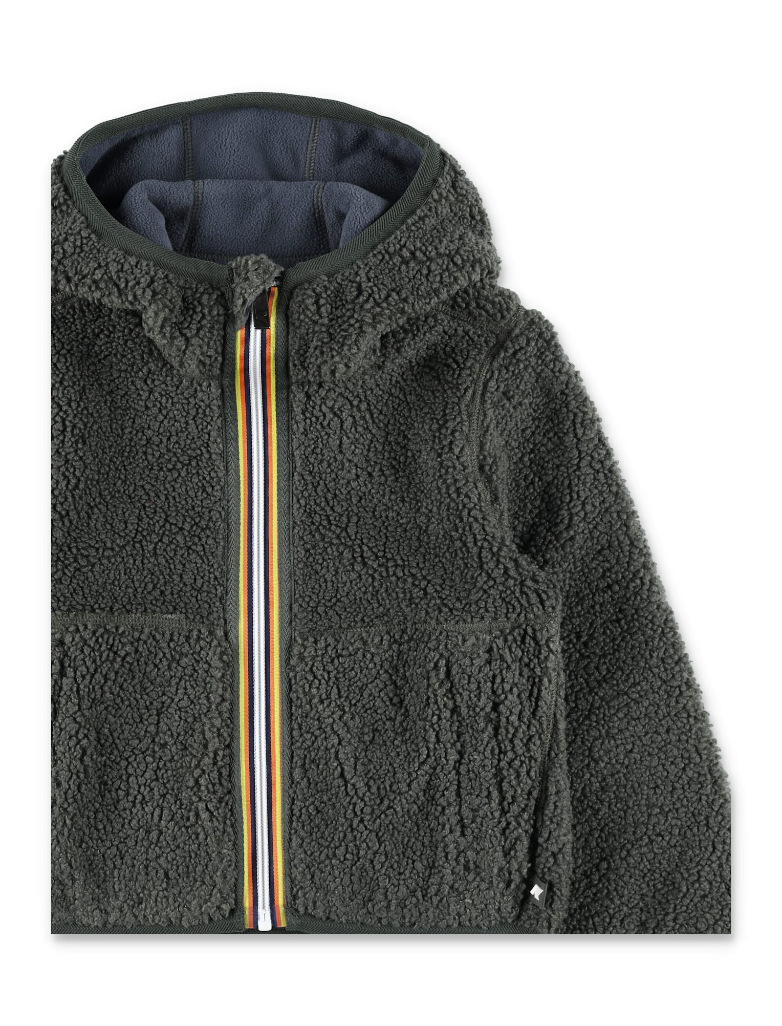 K-way Kid - Reversible Sherpa Fleece Jacket In Multi