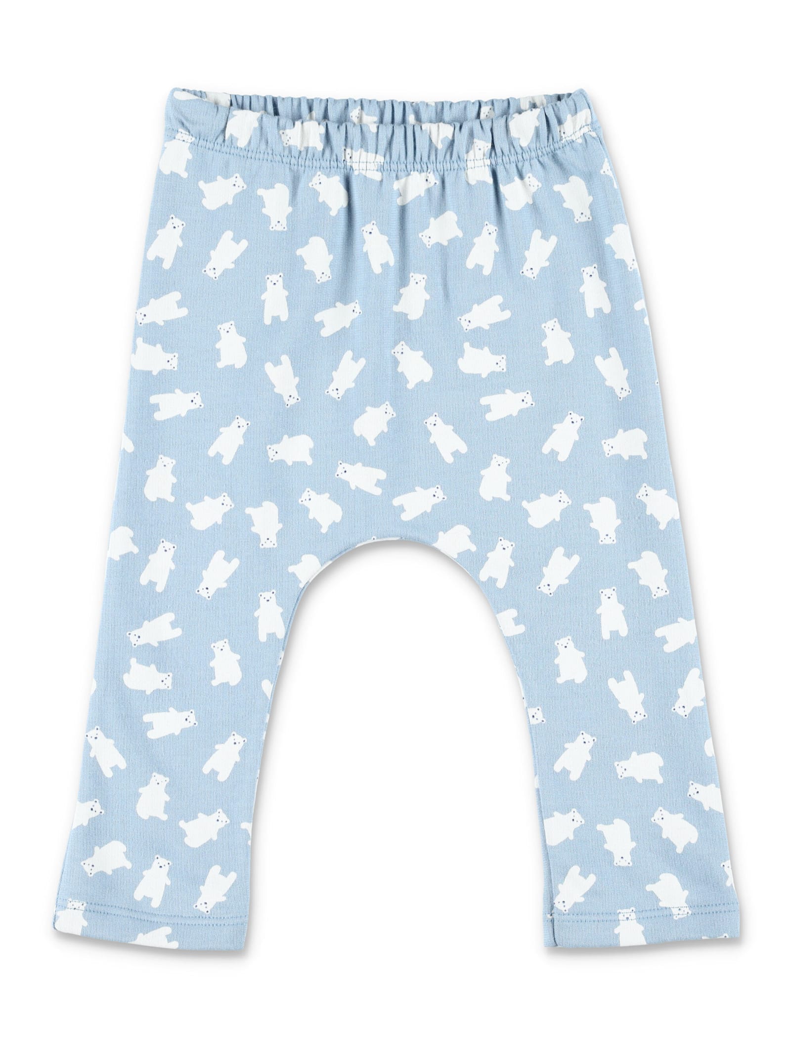 Petit Bateau Baby Fleece Set With Bear Print And Embroidered Collar In Blue