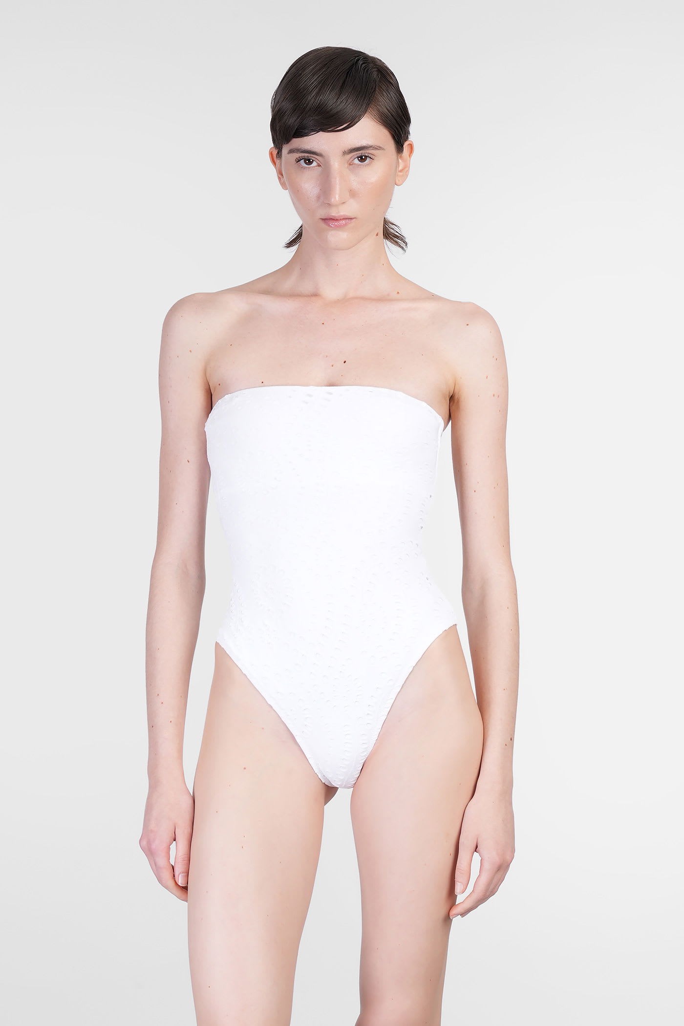 Mc2 Saint Barth Kayla Beachwear In White Polyamide In White