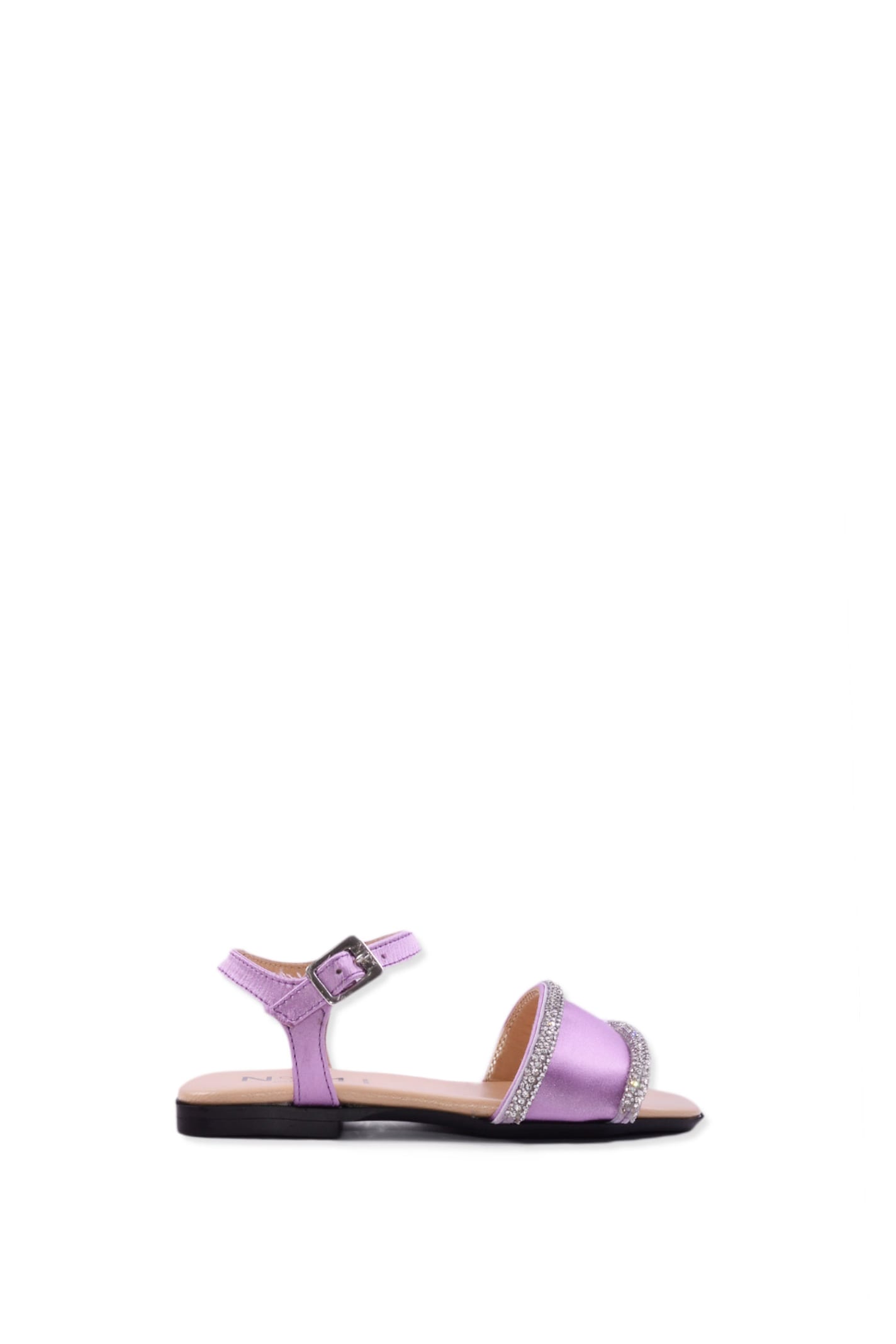 N°21 Kids' Leather Sandals In Violet